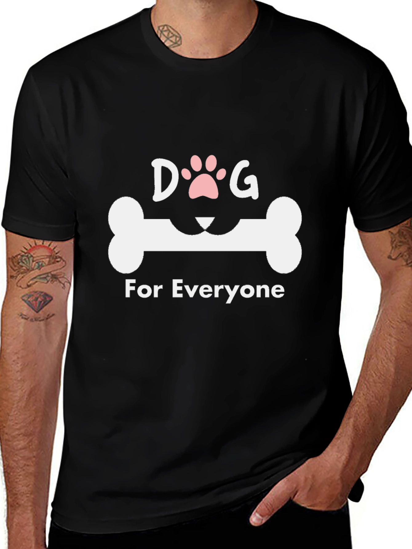 Dog For Everyone Black T-Shirt