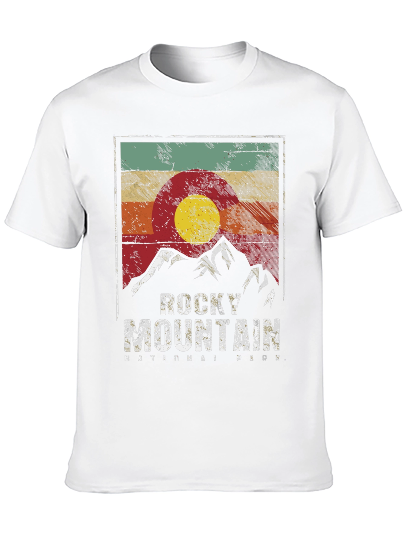 Rocky Mountain National Park Retro Graphic T-Shirt