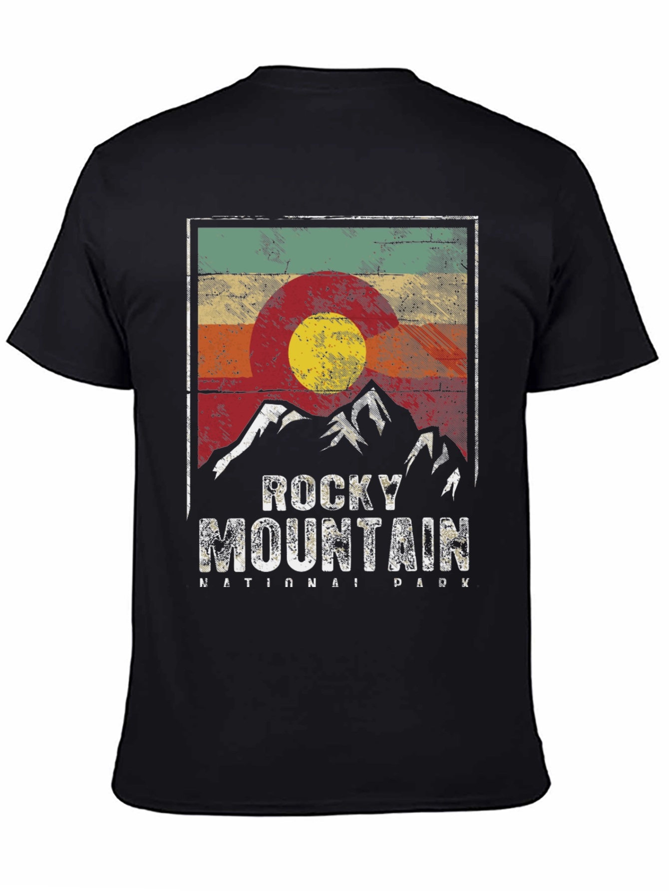 Rocky Mountain National Park Retro Graphic T-Shirt