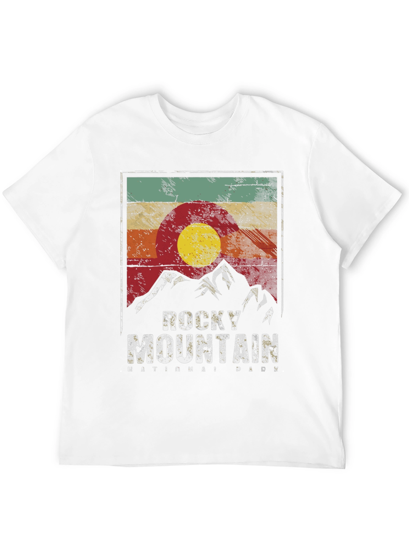 Rocky Mountain National Park Retro Graphic T-Shirt