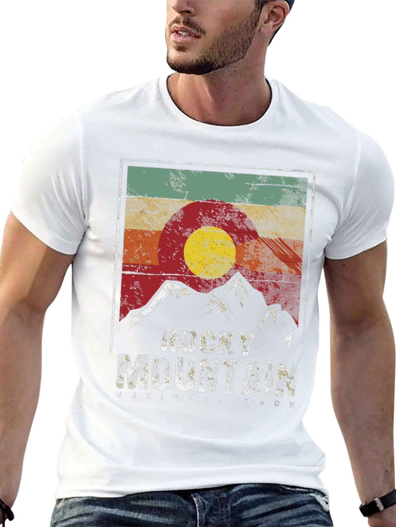 Rocky Mountain National Park Retro Graphic T-Shirt