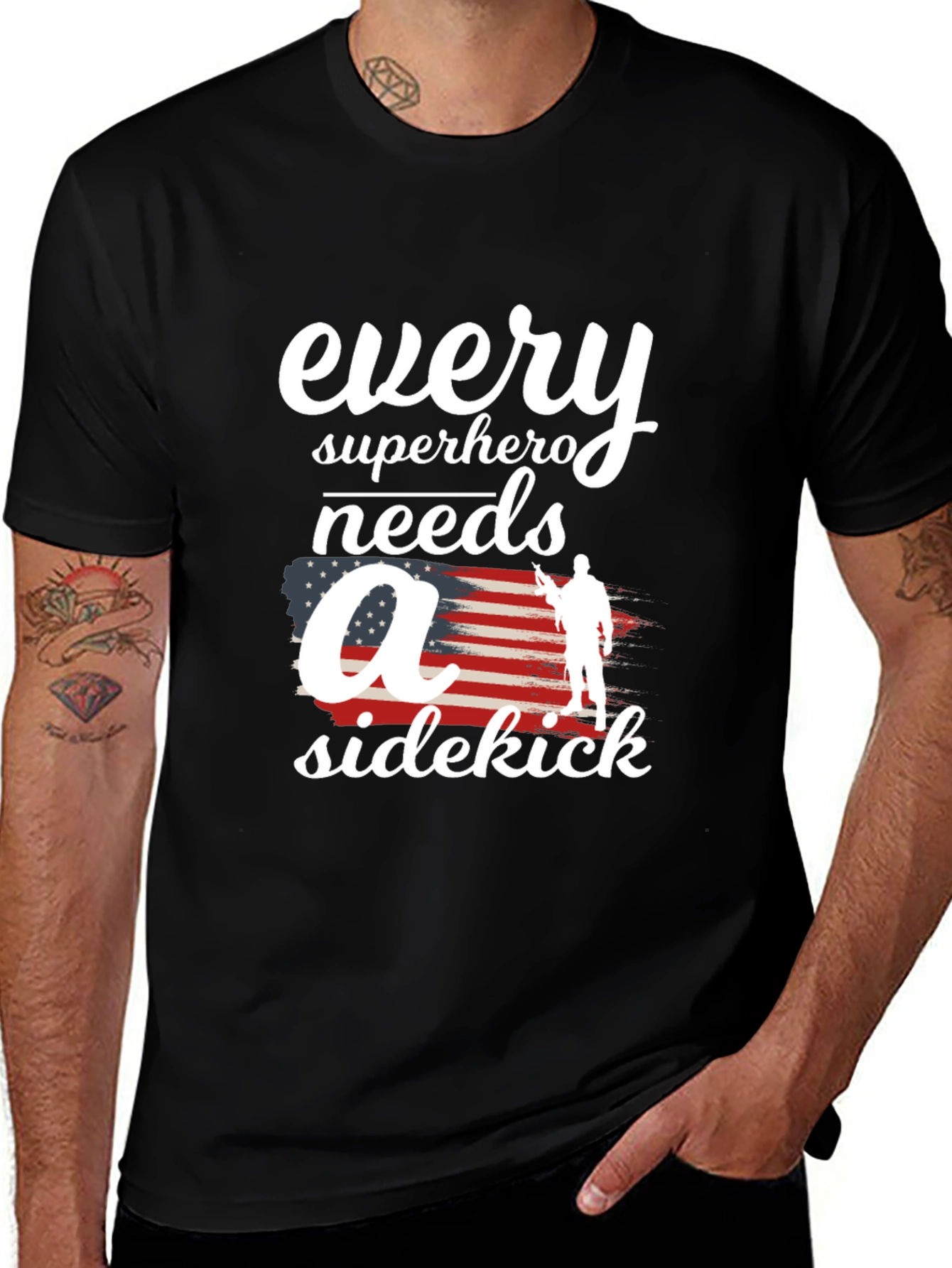 Every Superhero Needs a Sidekick Graphic Tee