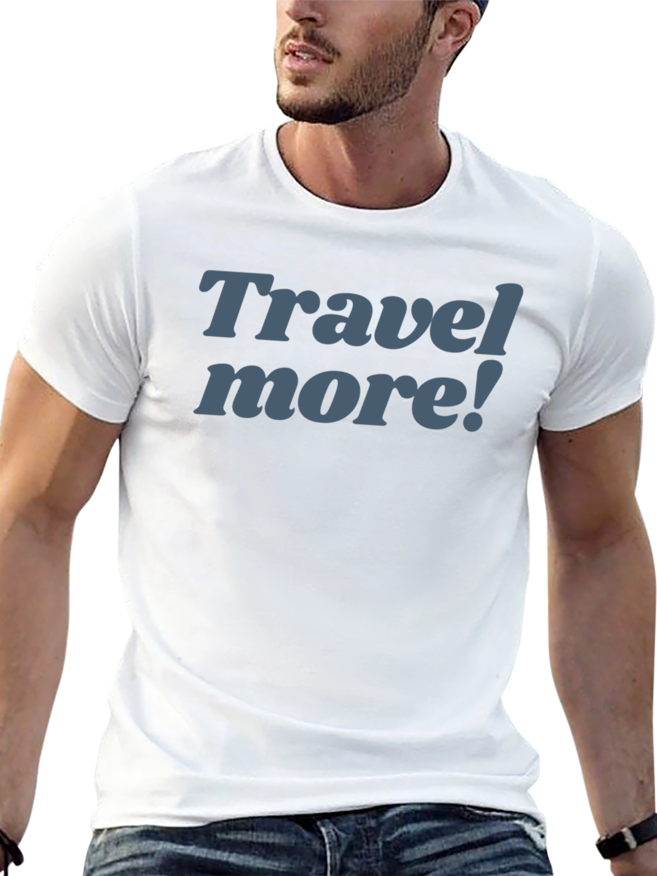 Travel More! Graphic T-Shirt - Mens Casual Tee