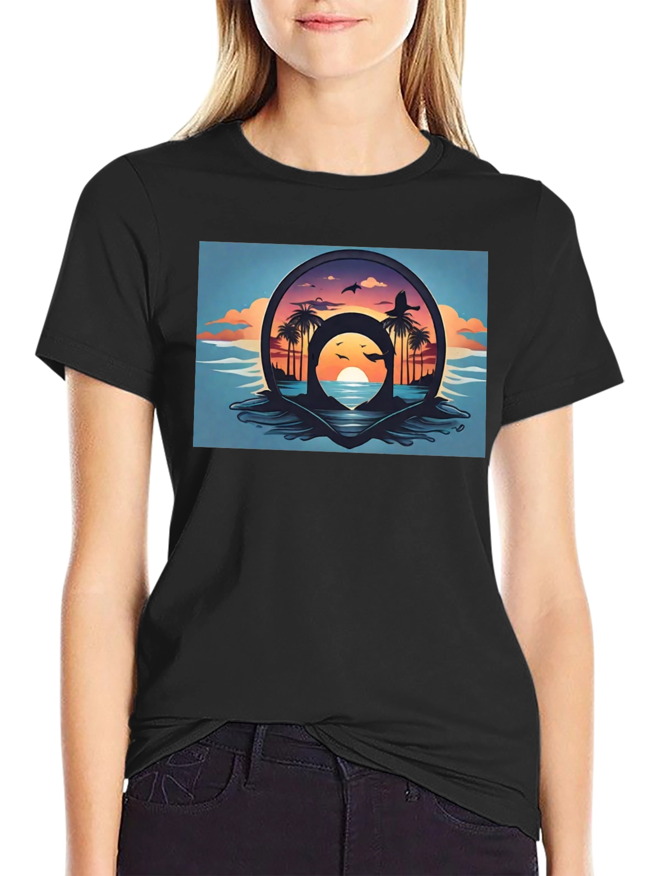 Tropical Sunset Graphic Tee