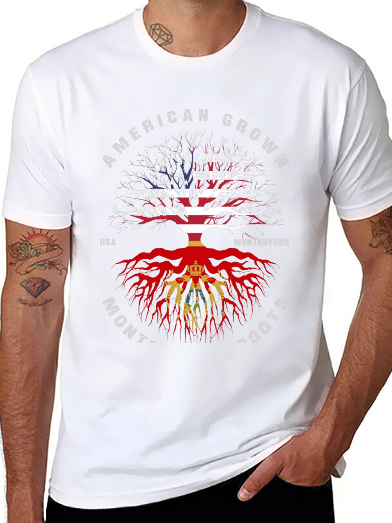 American Grown Montenegro Roots T-Shirt