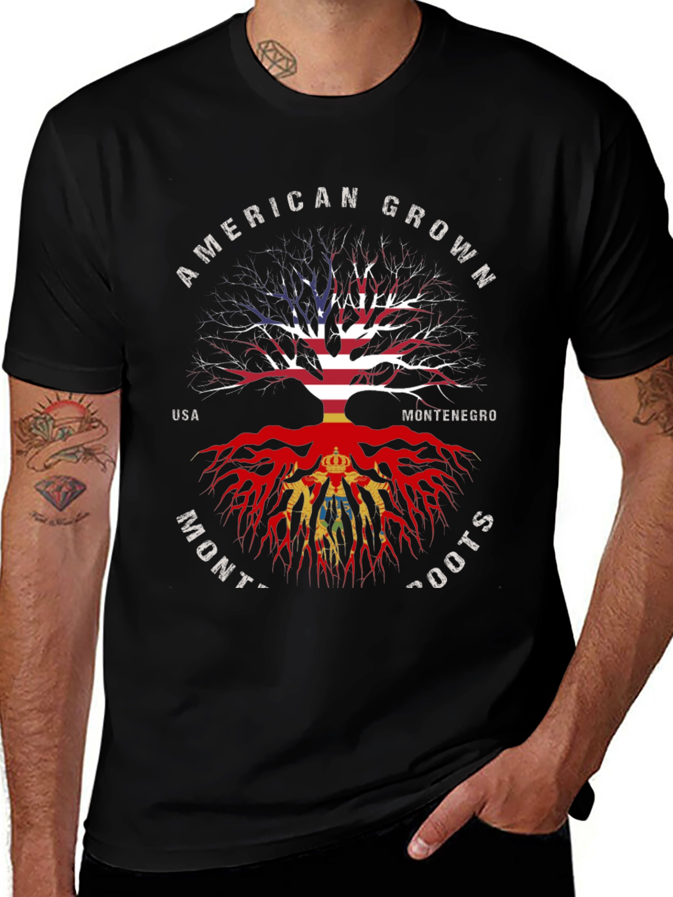 American Grown Montenegro Roots T-Shirt