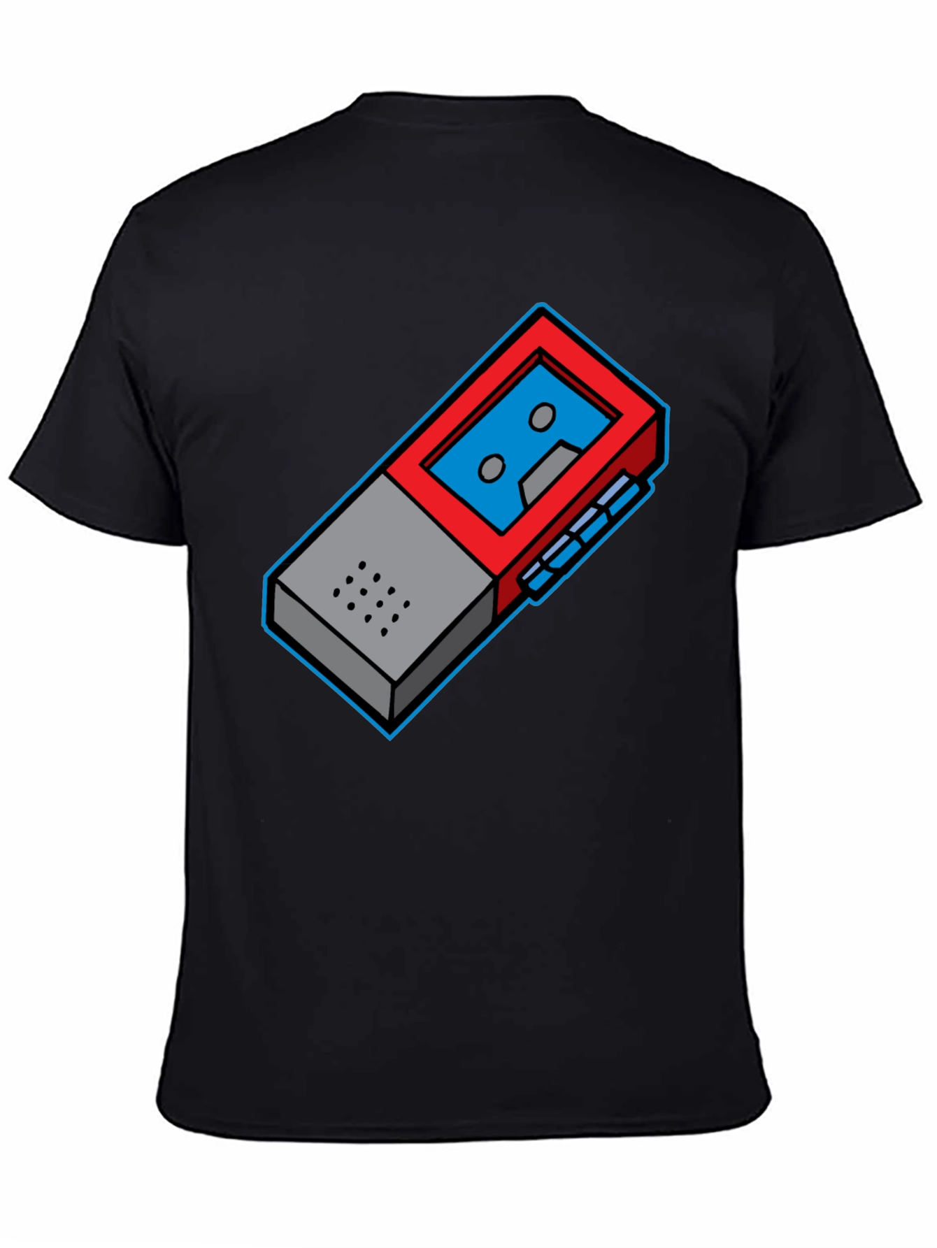 Retro Cassette Player Graphic Tee - Cool Geeky Style