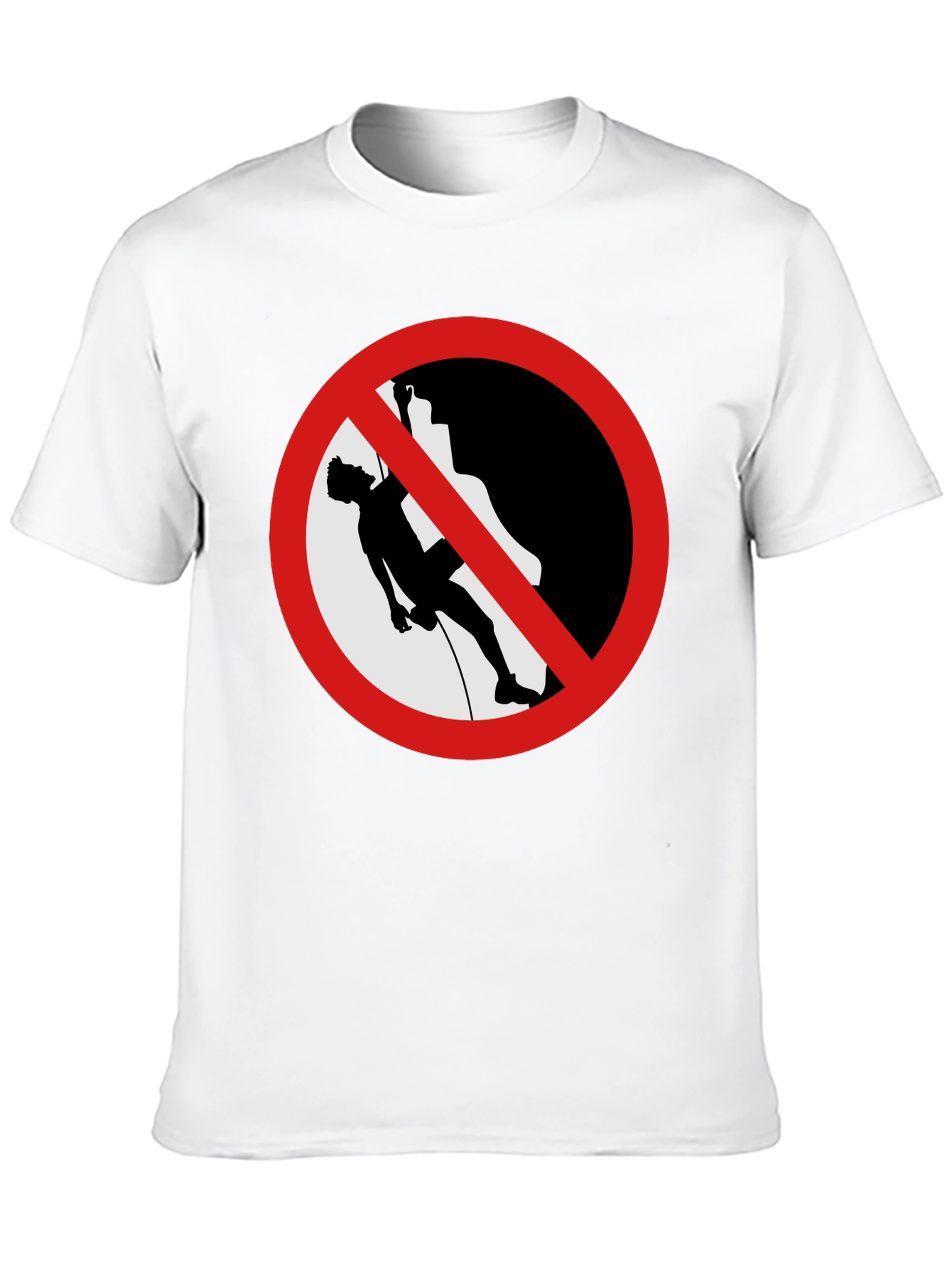 No Climbing Black Graphic T-Shirt