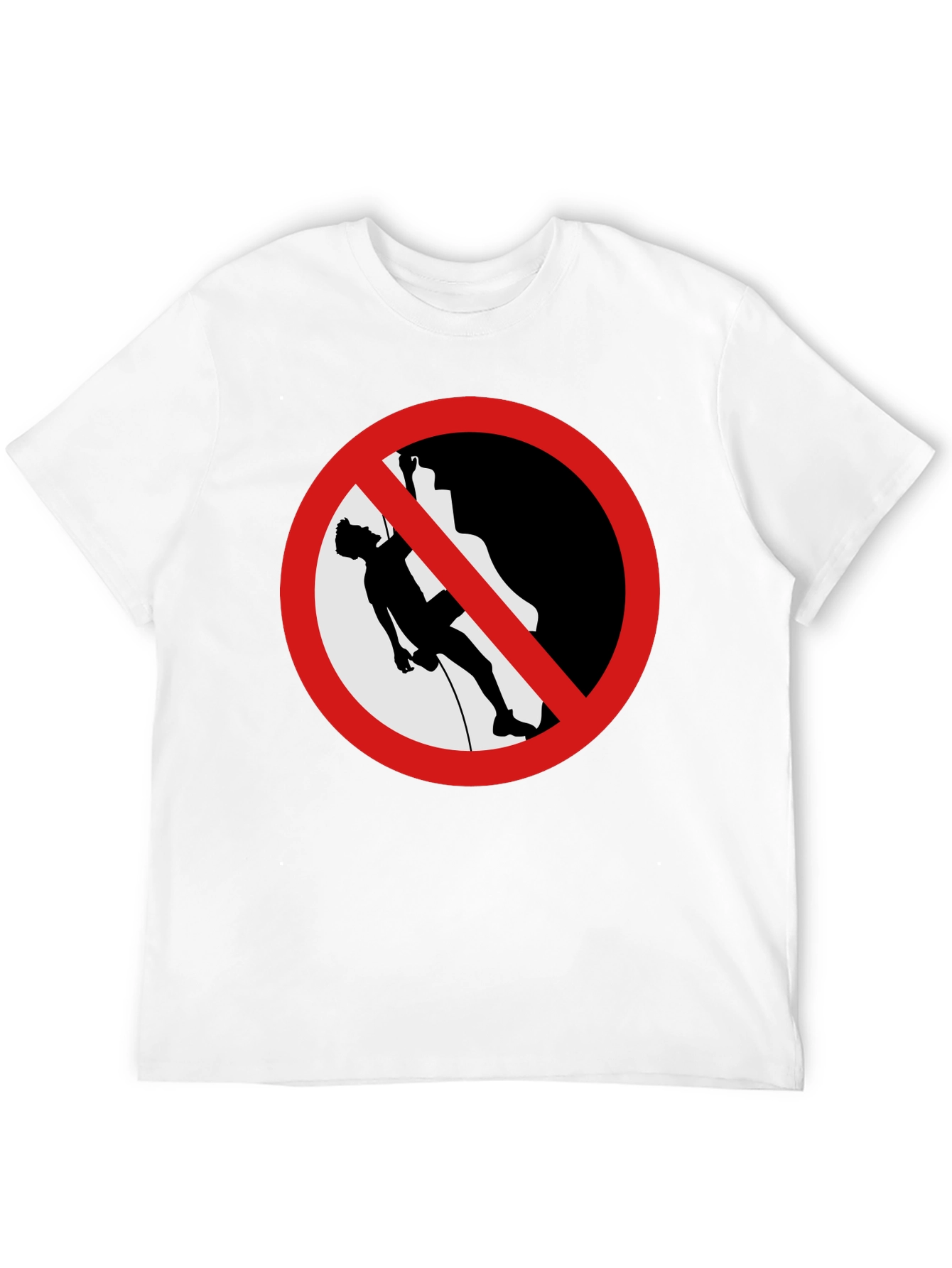 No Climbing Black Graphic T-Shirt