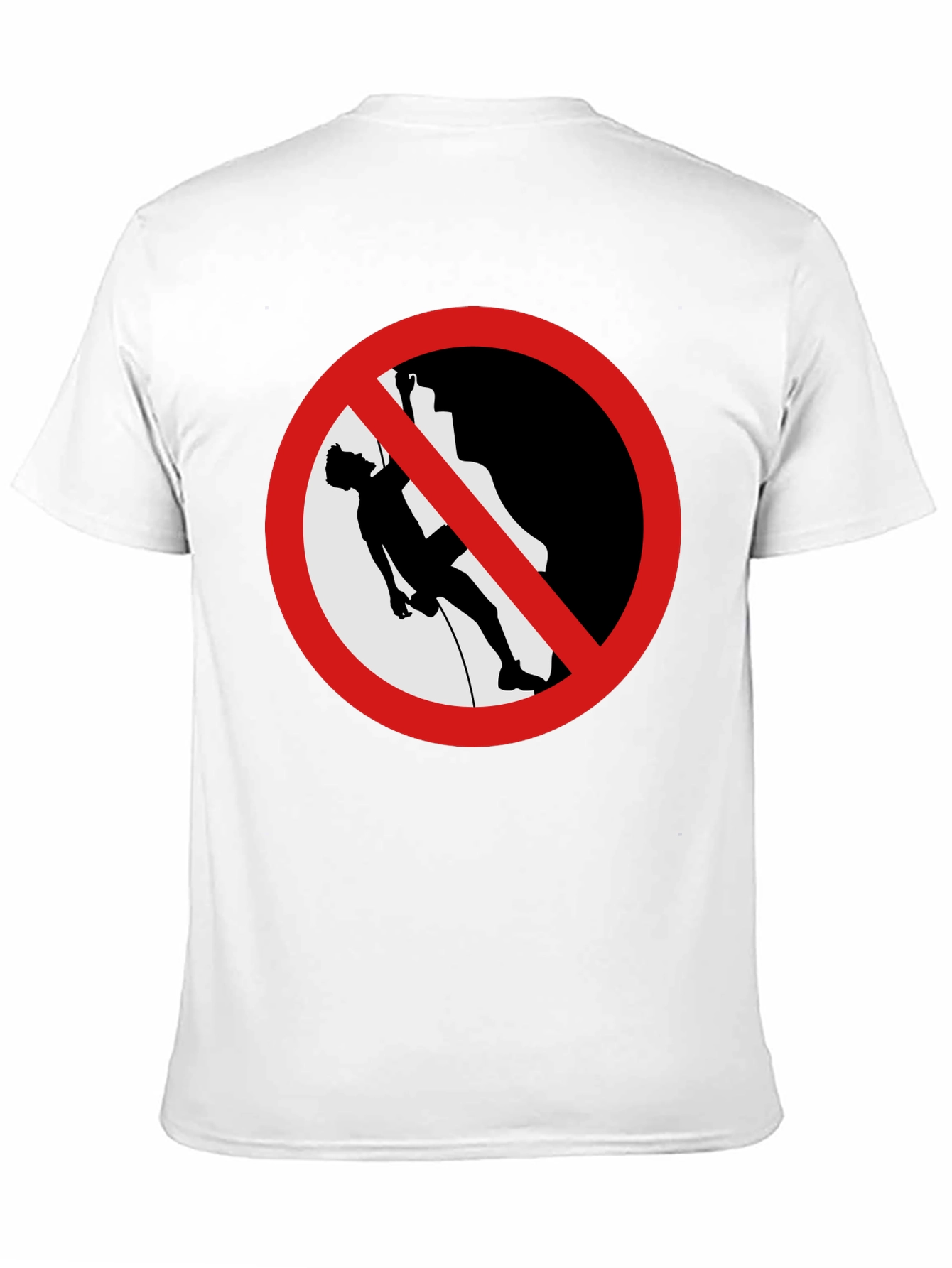 No Climbing Black Graphic T-Shirt