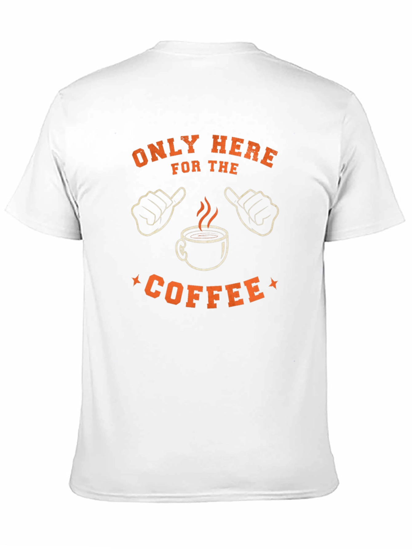 Only Here For The Coffee Black Graphic Tee