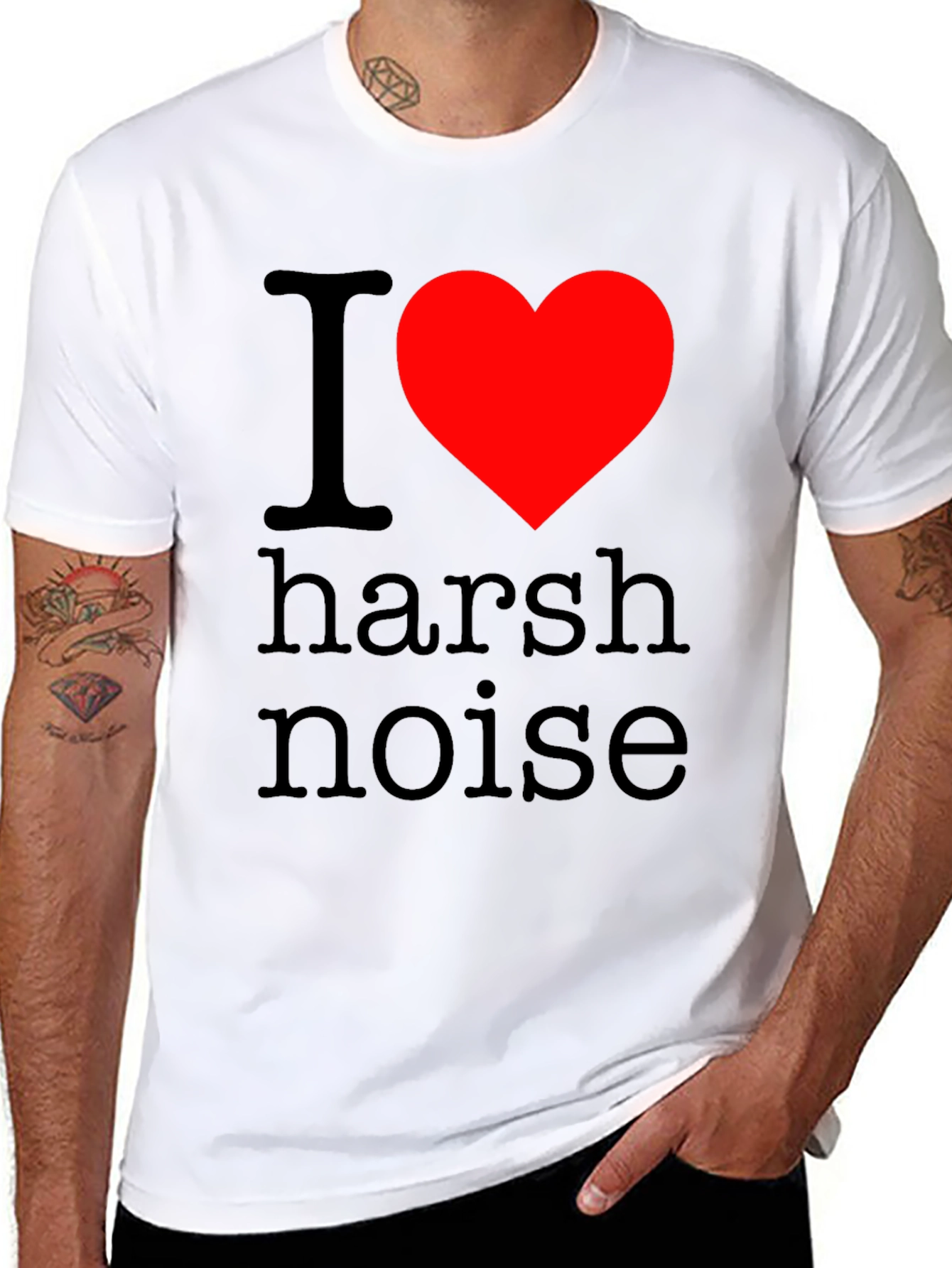 I Love Harsh Noise Graphic T-Shirt