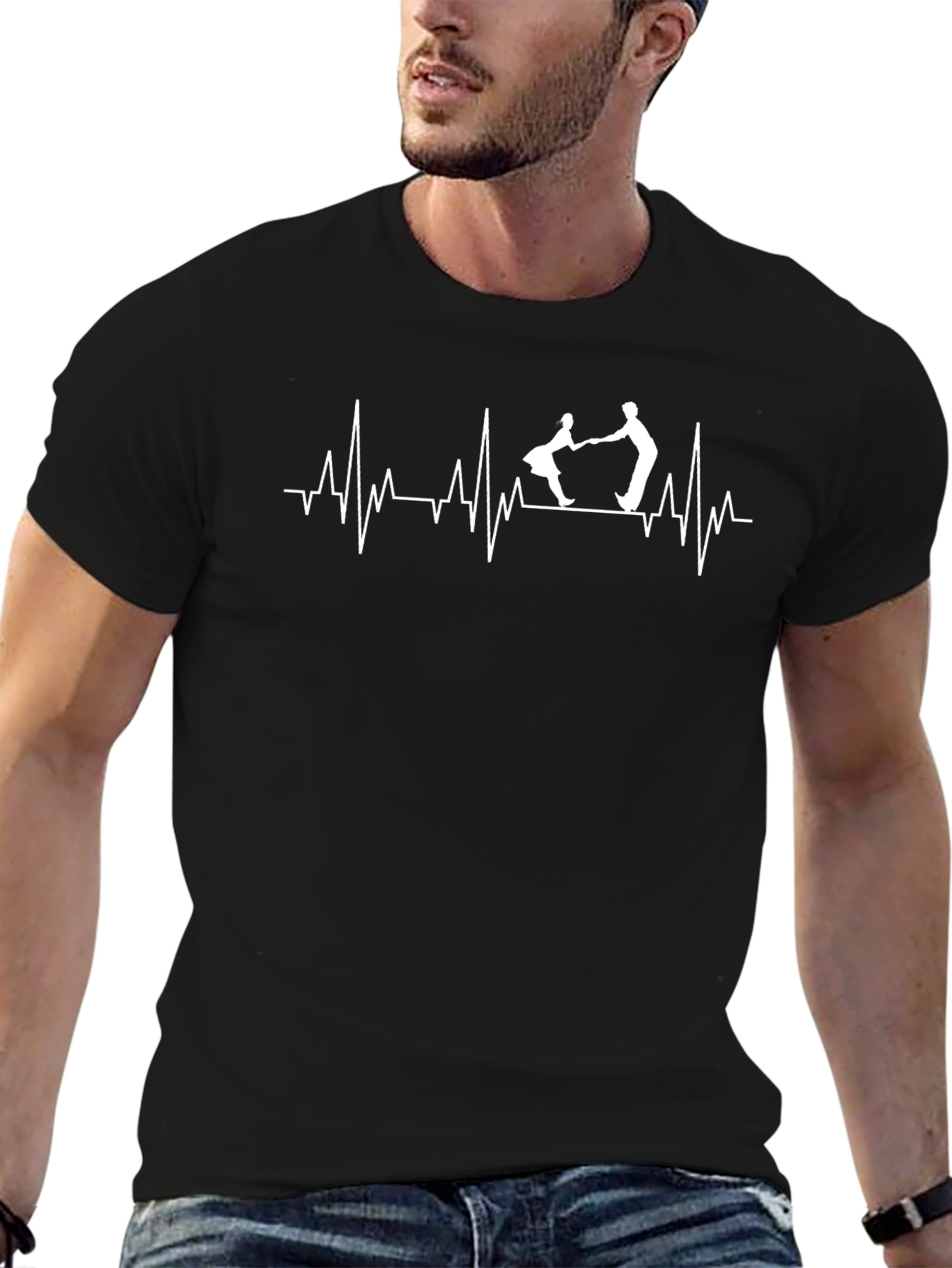 Dancing Heartbeat Graphic Tee