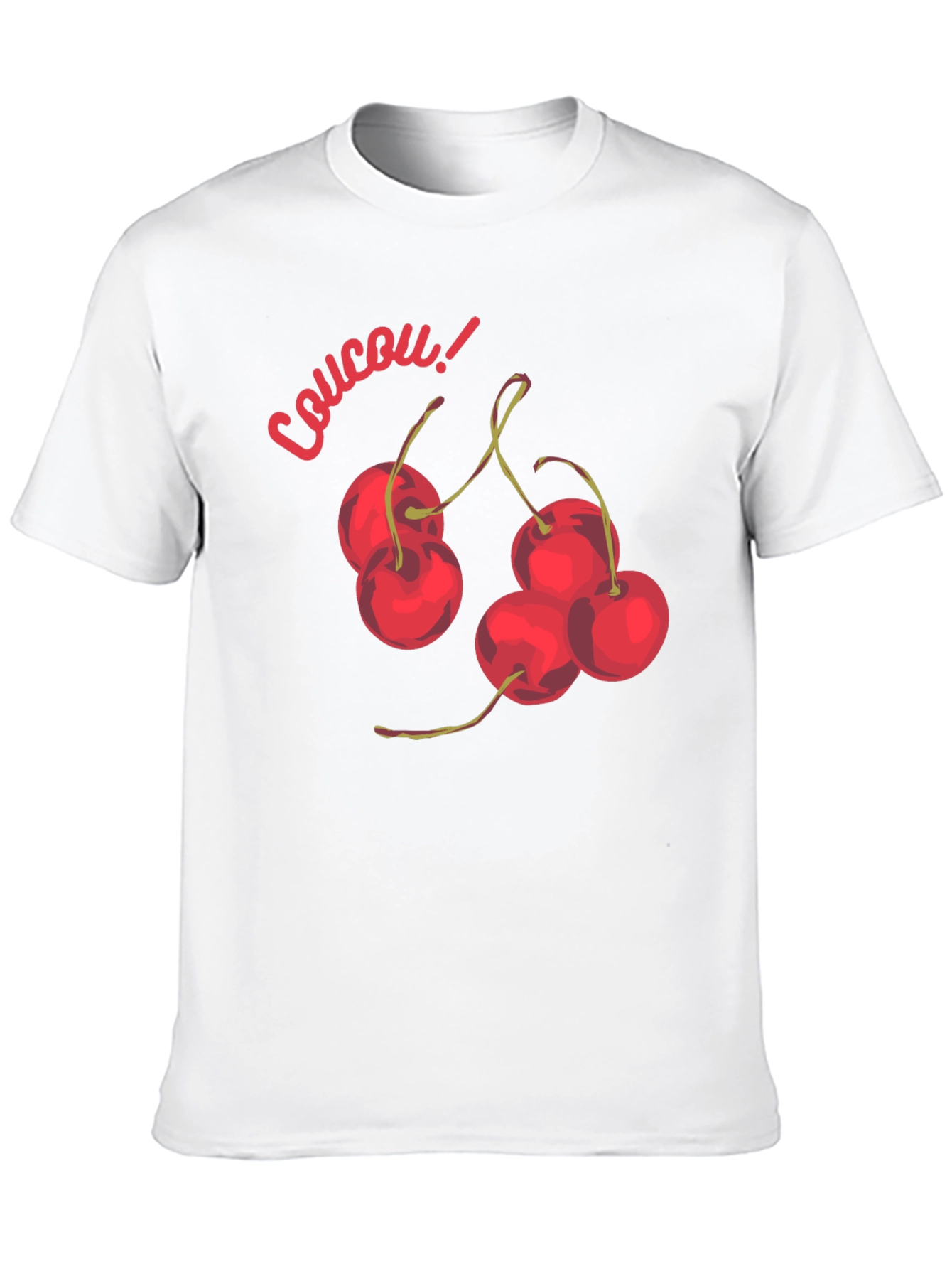 Coucou Cherries Black Graphic T-Shirt