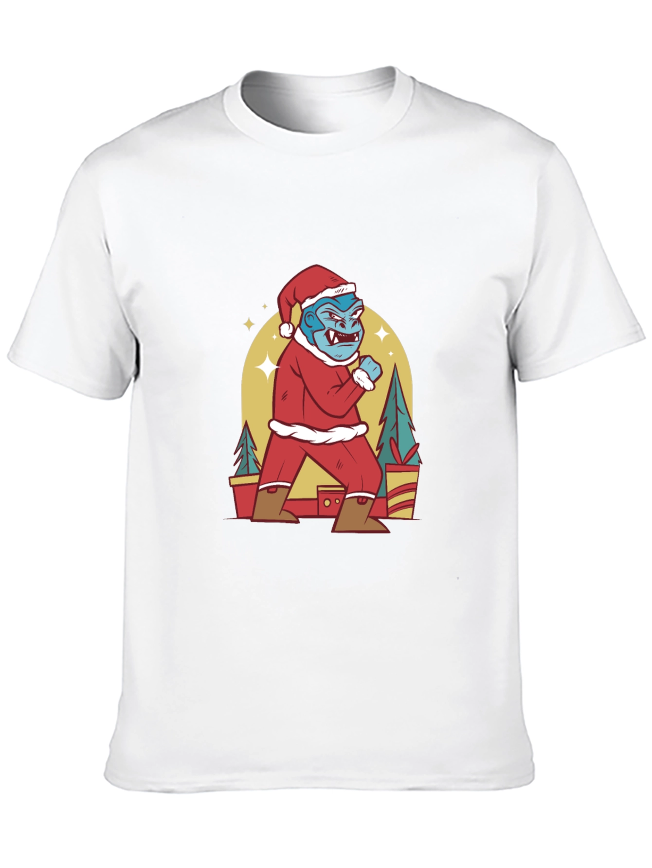 Festive Gorilla Christmas T-Shirt