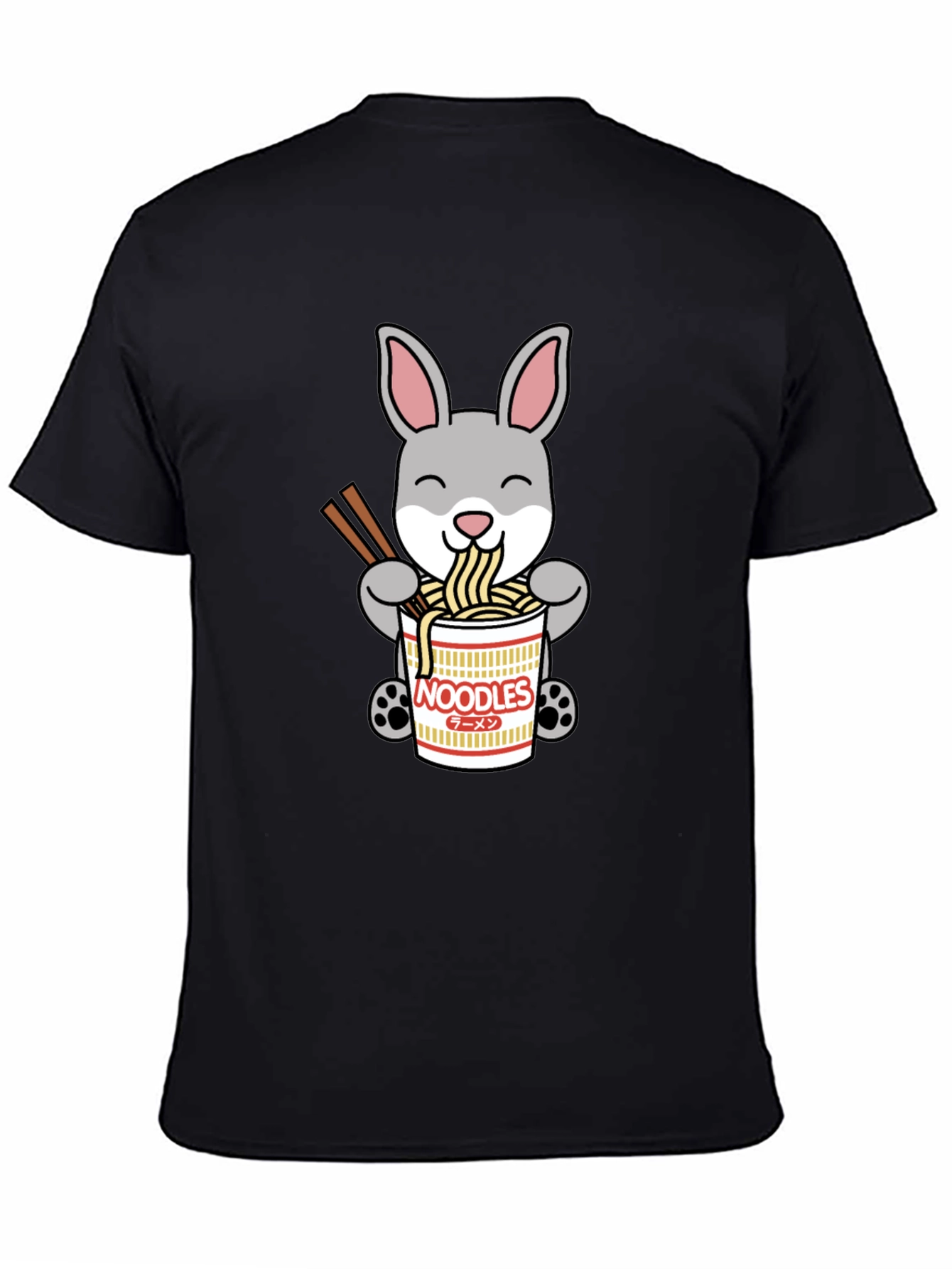 Rabbit Ramen T-Shirt - Cute Noodle Bunny Tee