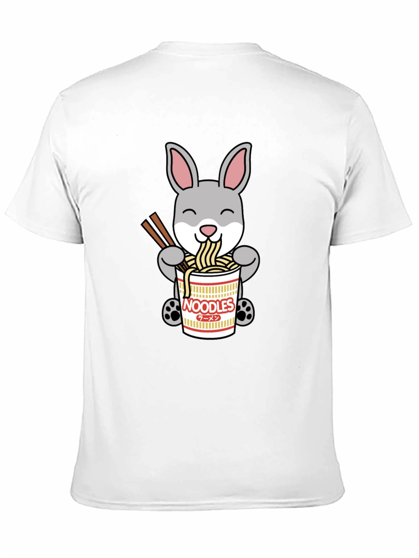 Rabbit Ramen T-Shirt - Cute Noodle Bunny Tee