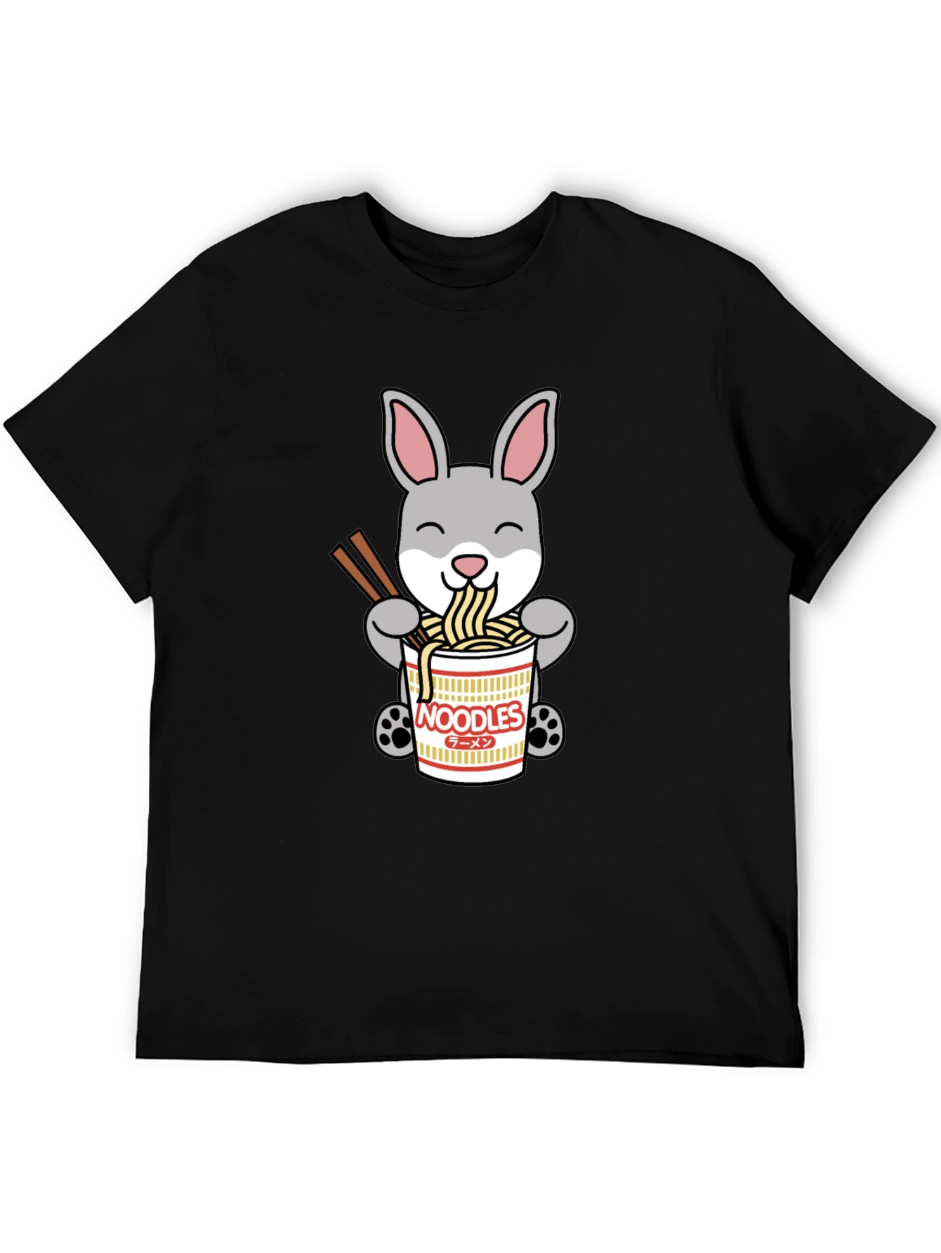 Rabbit Ramen T-Shirt - Cute Noodle Bunny Tee