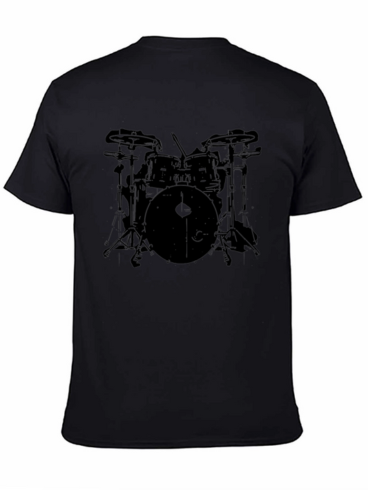 Drum Set Graphic Tee - Musician T-Shirt