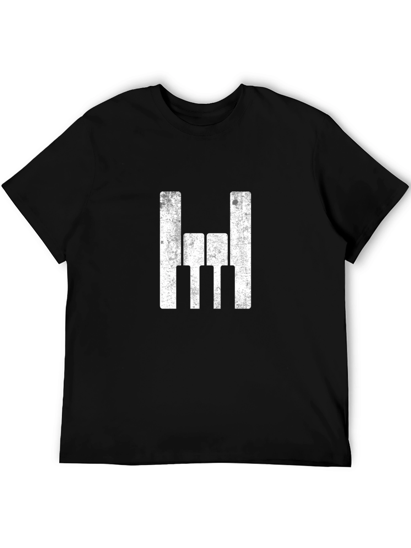 Piano Rock T-Shirt - Distressed Graphic Tee