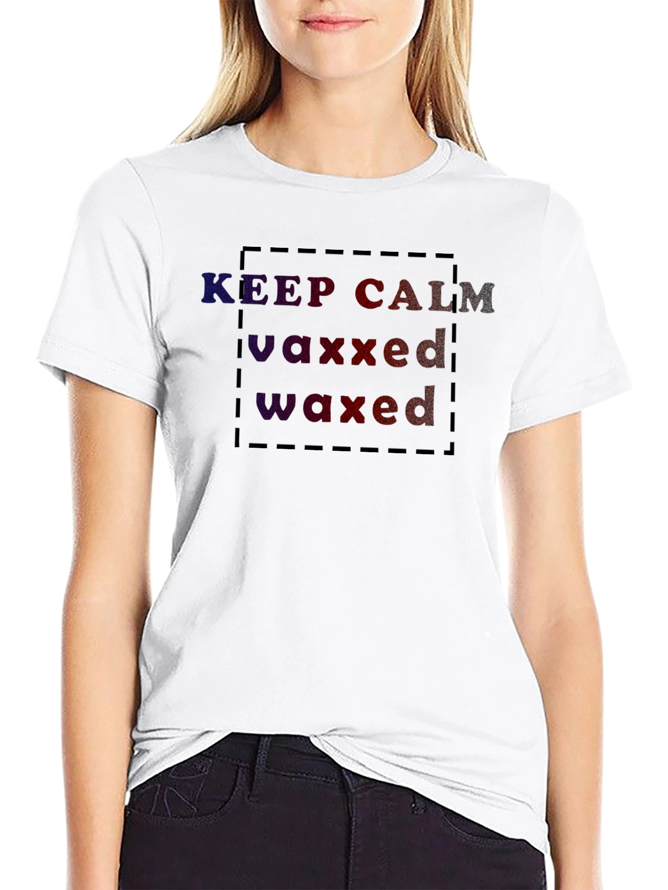 Keep Calm Vaxxed Waxed Graphic Tee