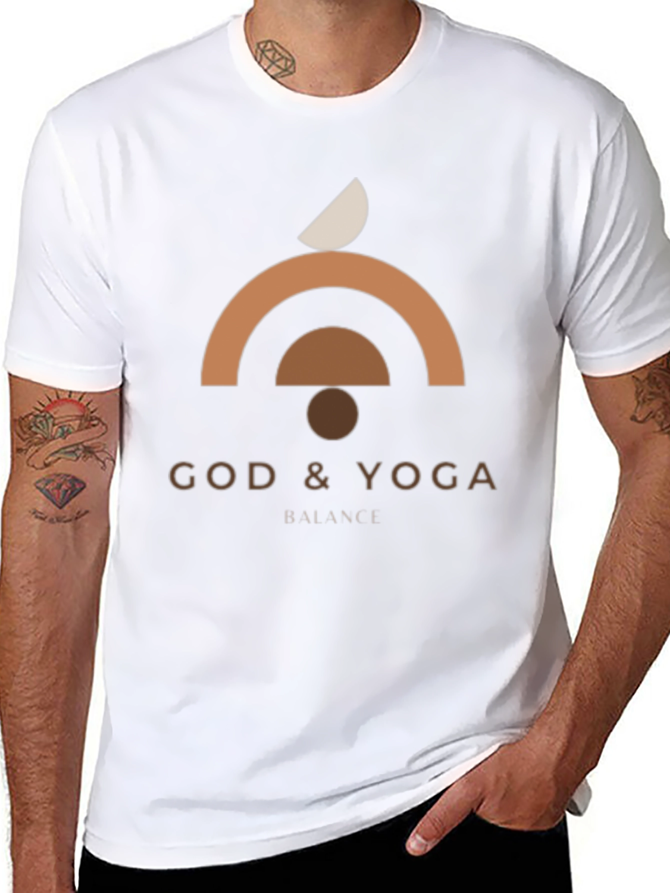 God & Yoga Balance Tee