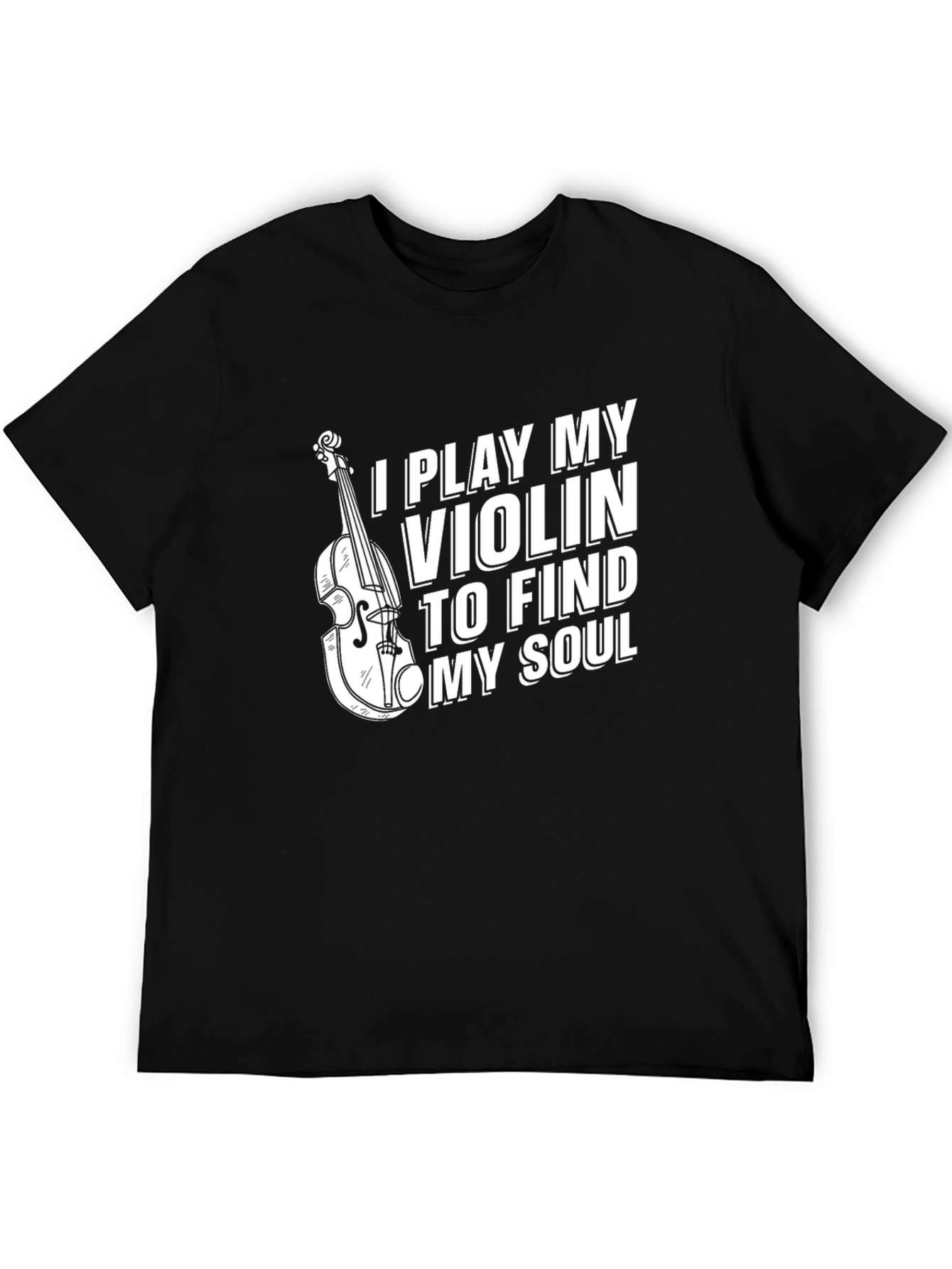 Violin Soul Musician Black T-Shirt