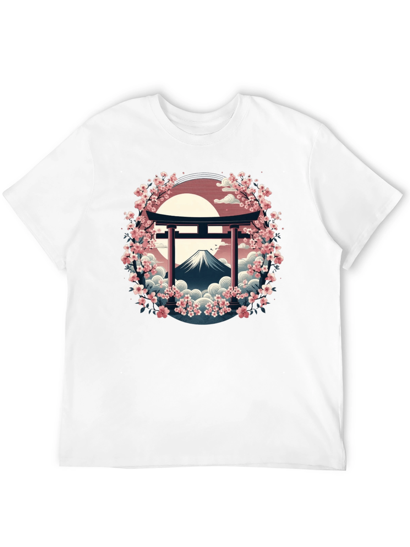 Japanese Cherry Blossom Mount Fuji T-Shirt
