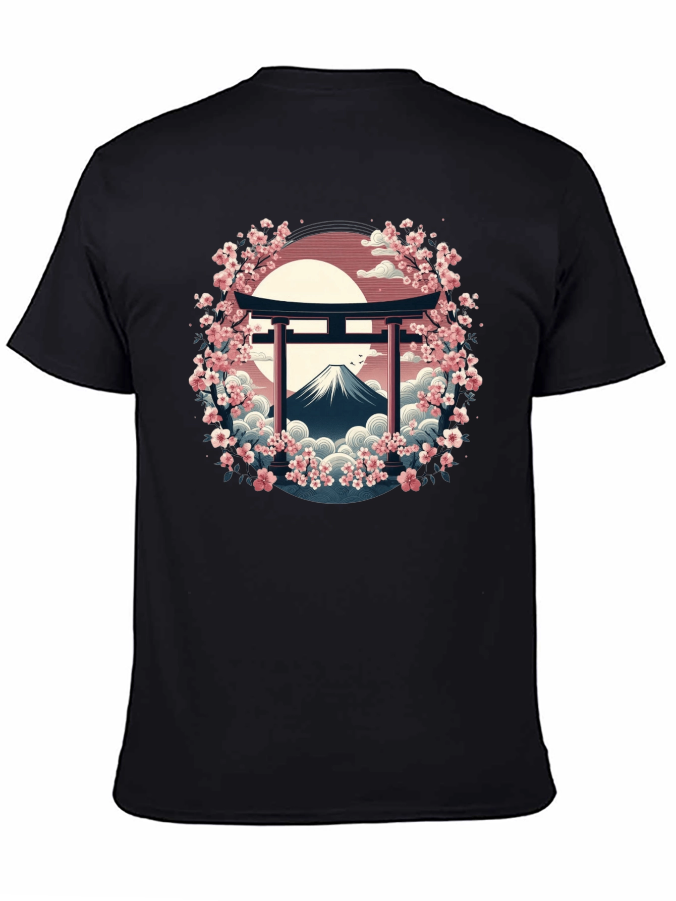 Japanese Cherry Blossom Mount Fuji T-Shirt