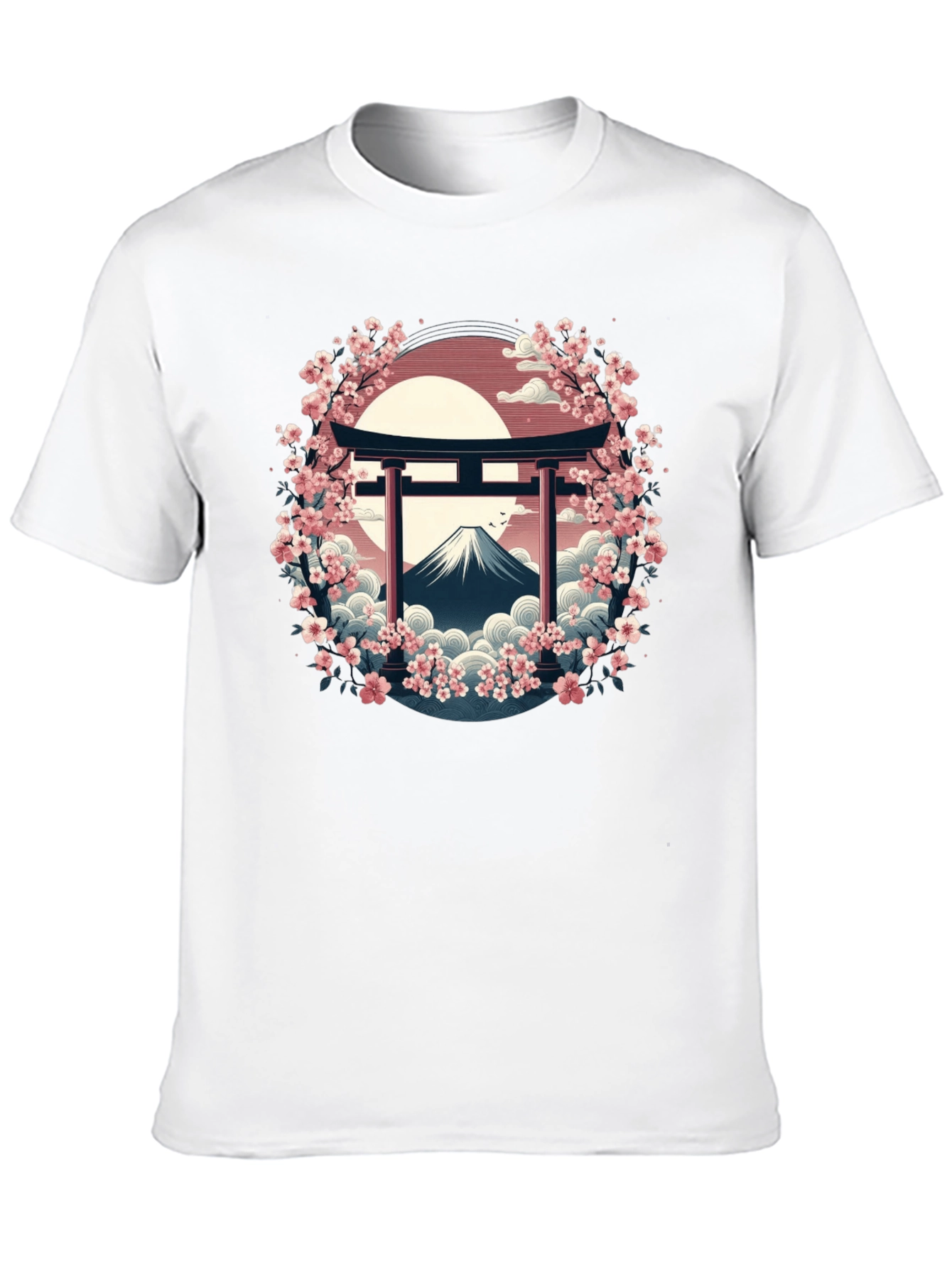 Japanese Cherry Blossom Mount Fuji T-Shirt