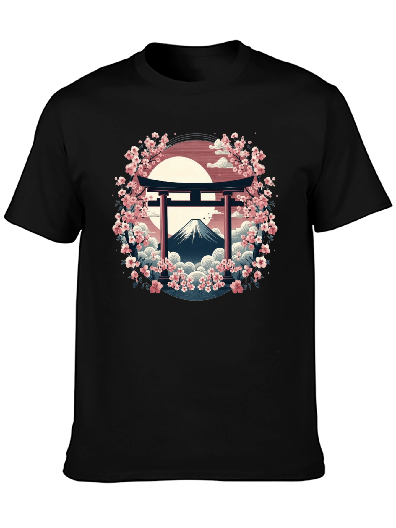 Japanese Cherry Blossom Mount Fuji T-Shirt