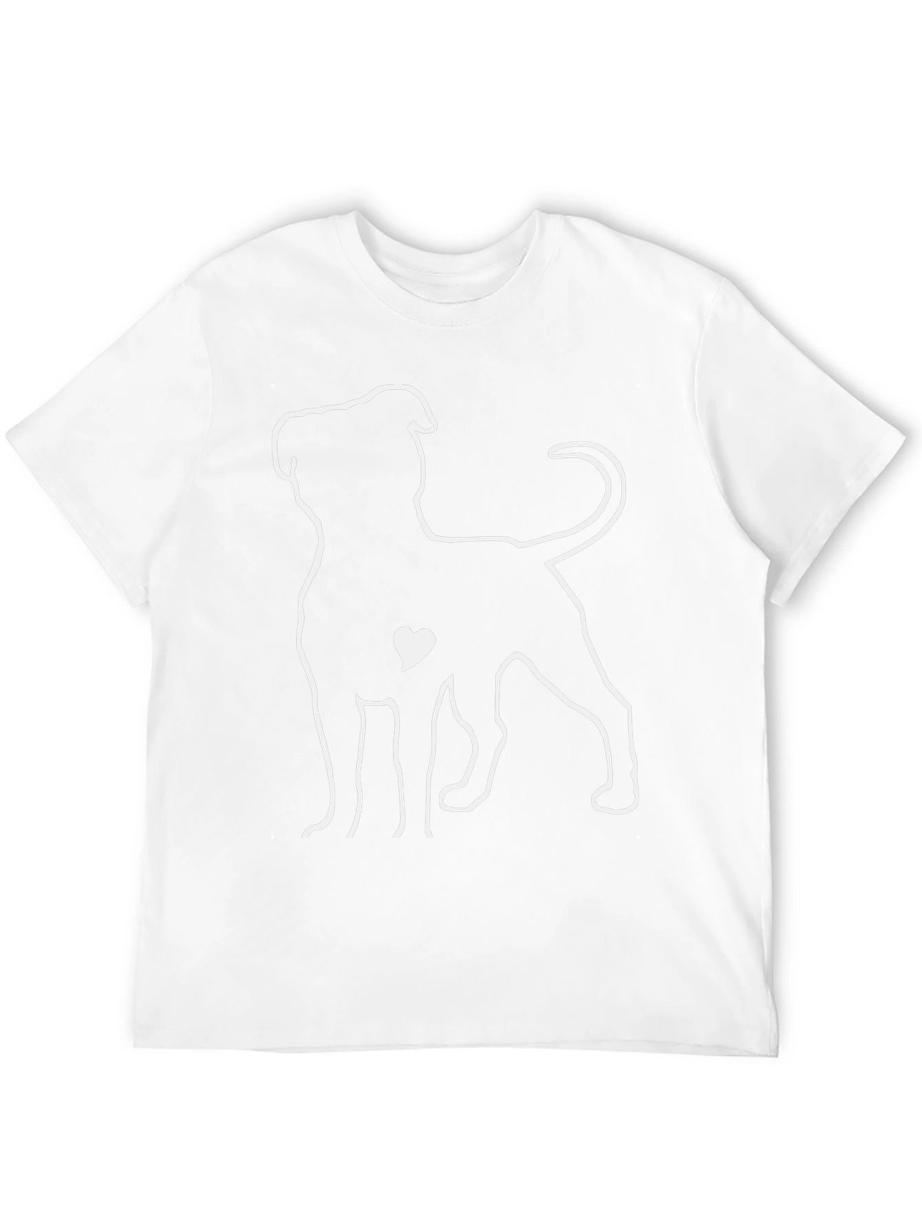 Dog Lover T-Shirt - Pitbull Heart Design