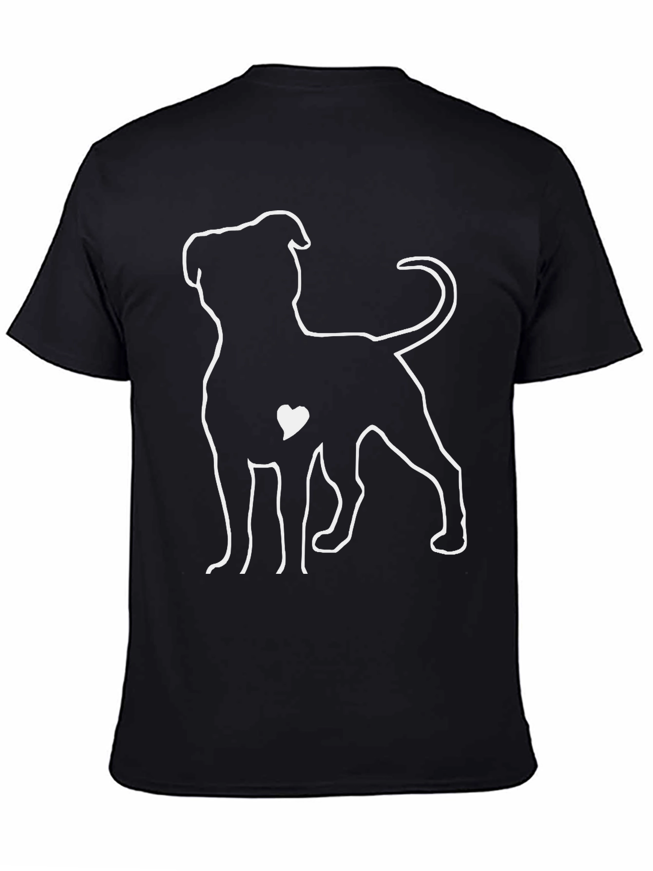 Dog Lover T-Shirt - Pitbull Heart Design