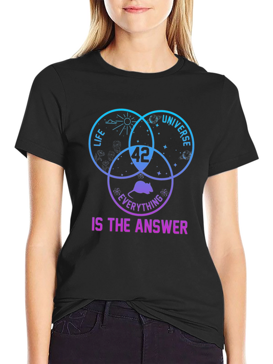 42 Is The Answer T-Shirt: Life Universe & Everything Tee