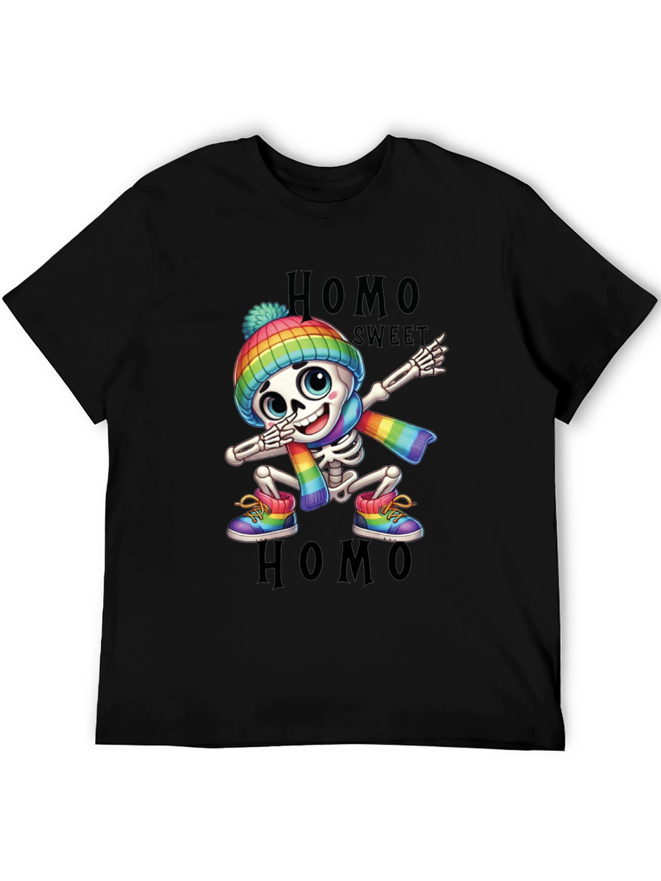 Homo Sweet Homo LGBT Pride Skeleton T-Shirt