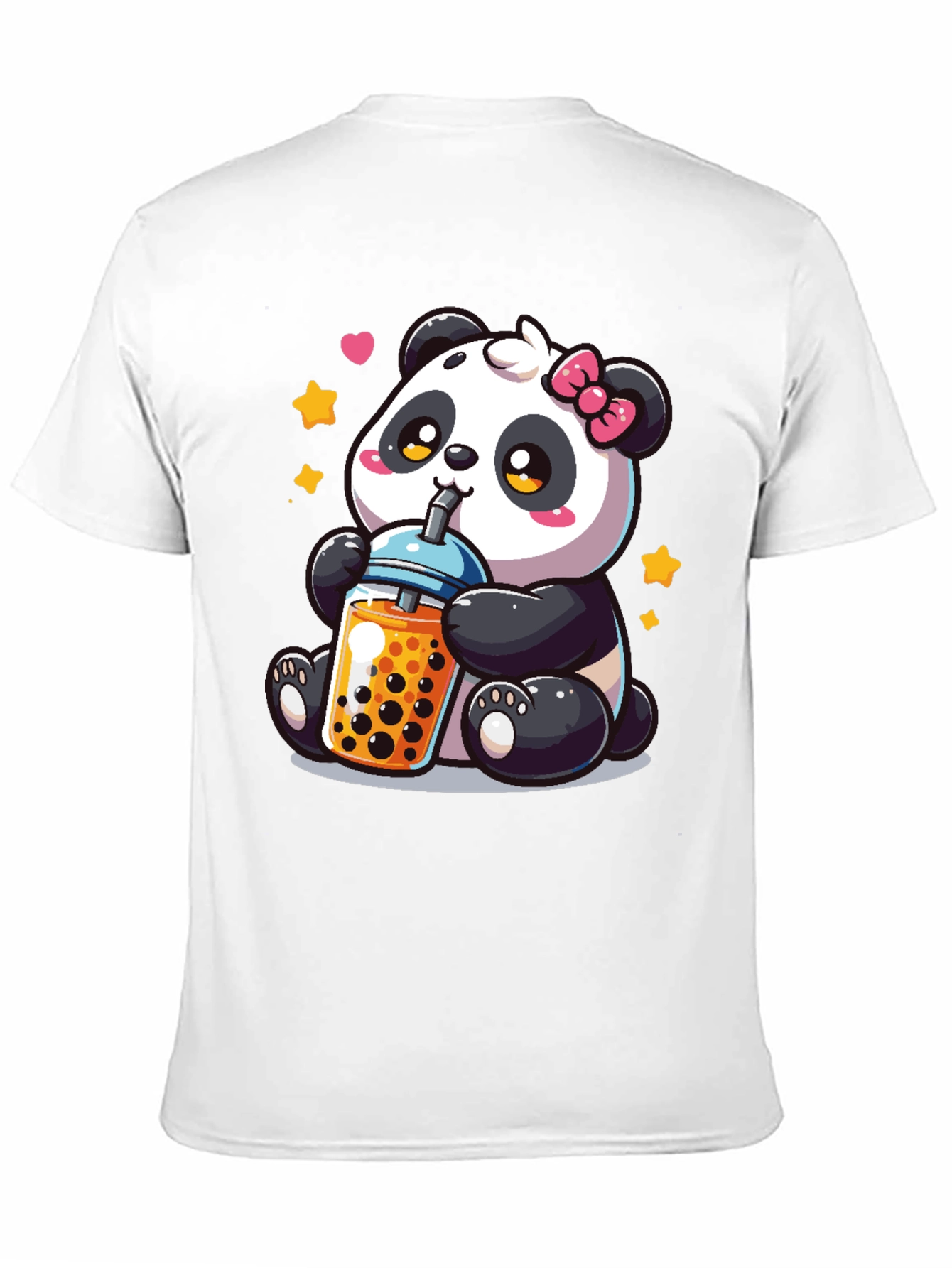 Cute Panda Boba Tea Graphic T-Shirt