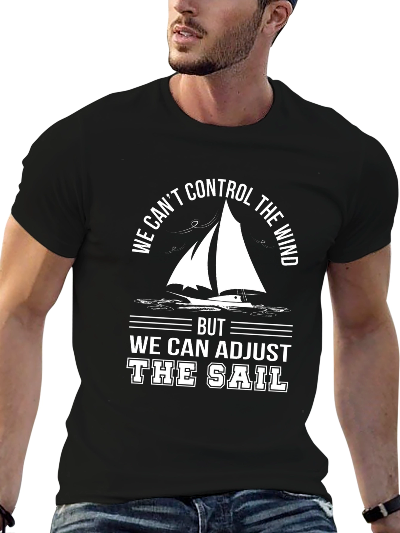 Sailing Wisdom Graphic Tee - Adjust the Sail
