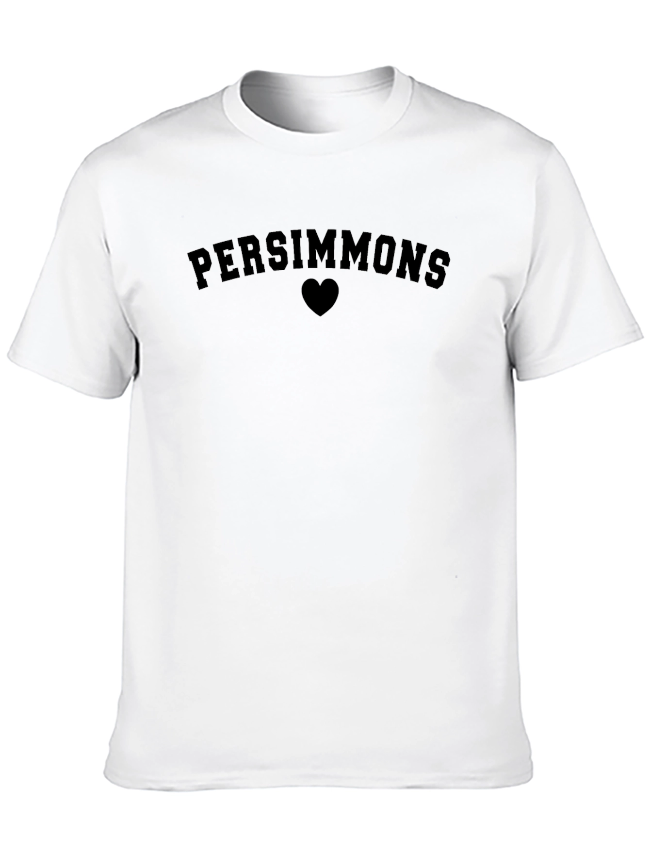 Persimmons Heart Graphic Tee - Black