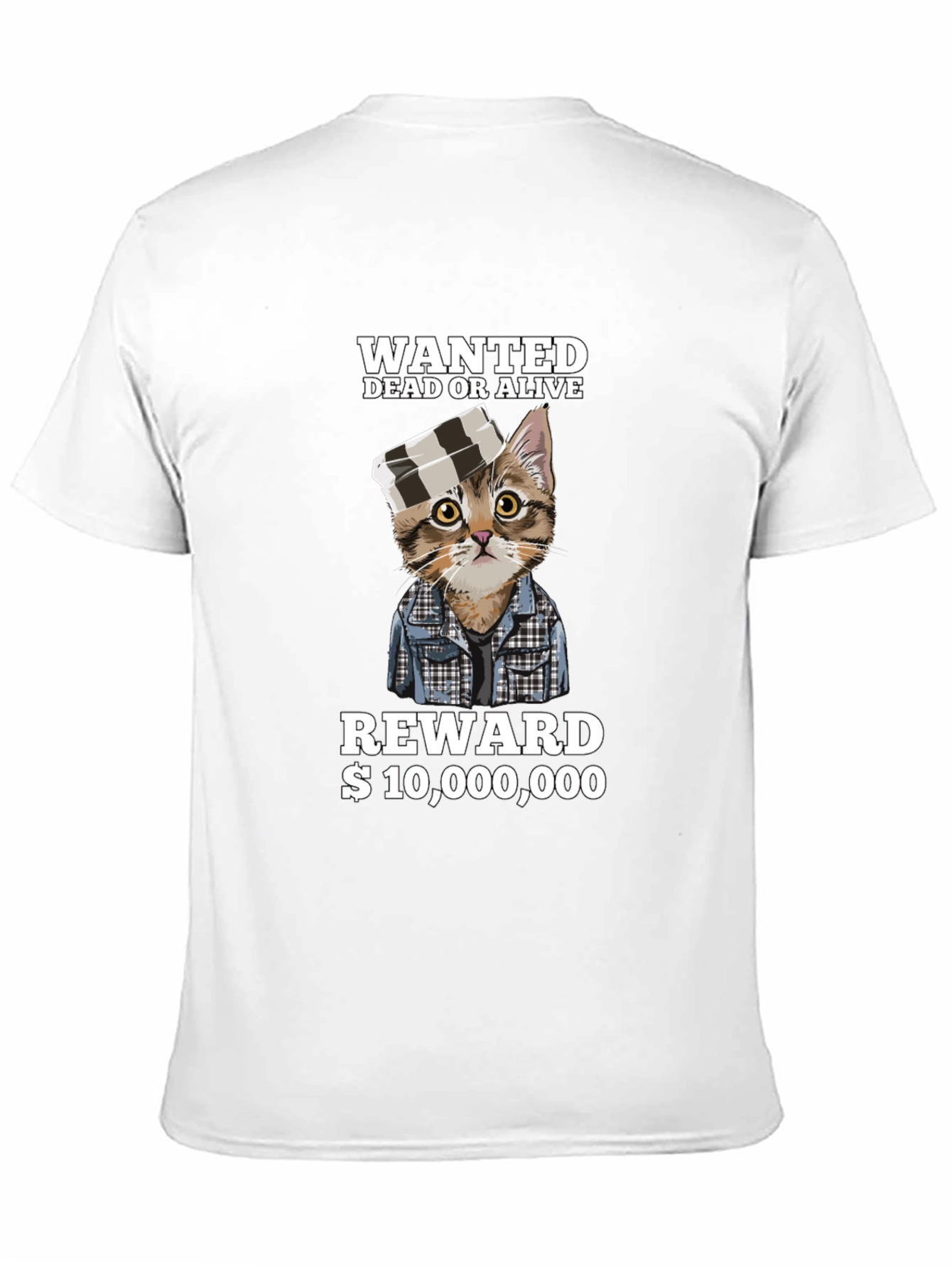 Wanted Cat T-Shirt - Dead or Alive