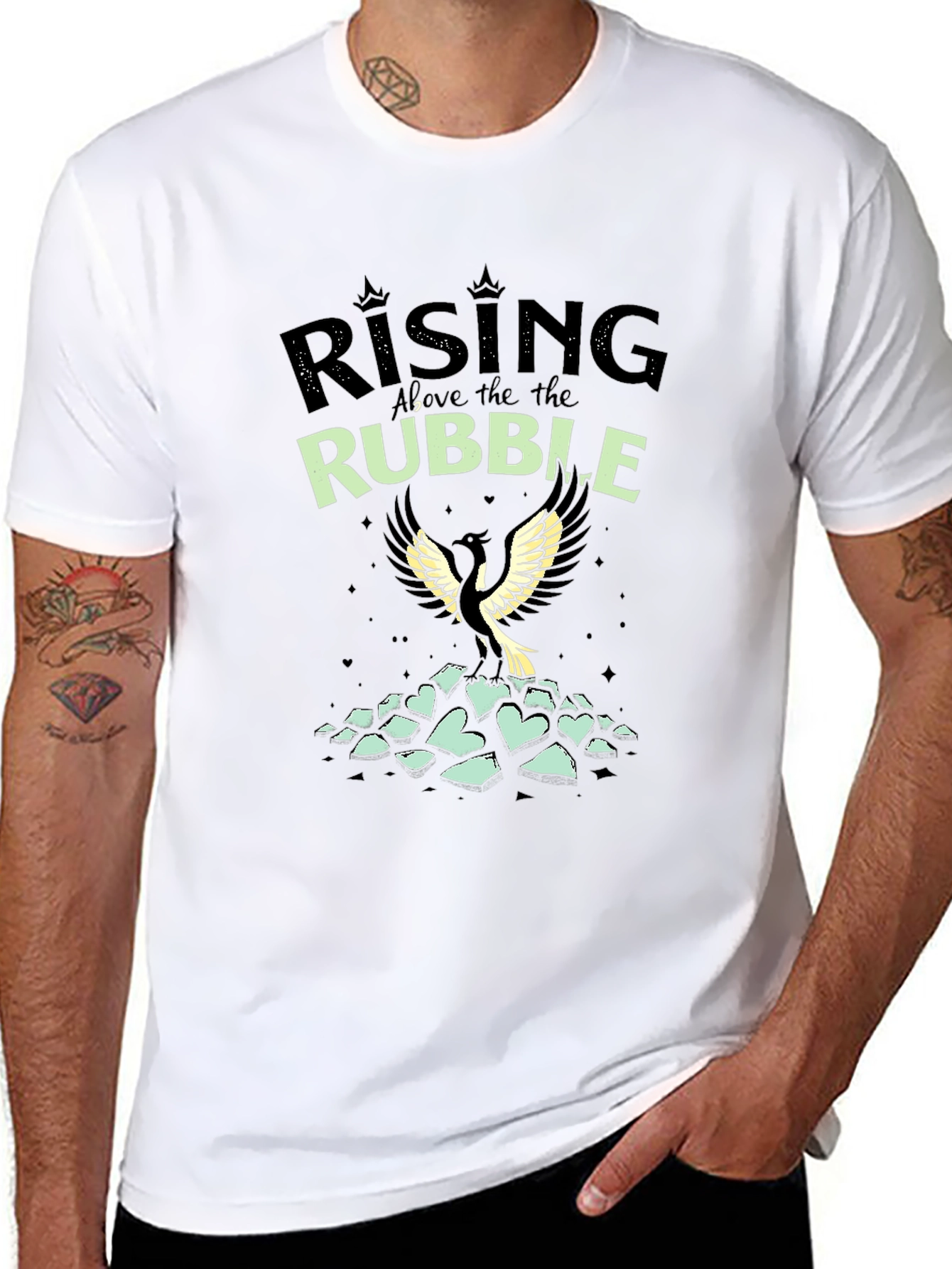 Rising Above the Rubble Graphic T-Shirt