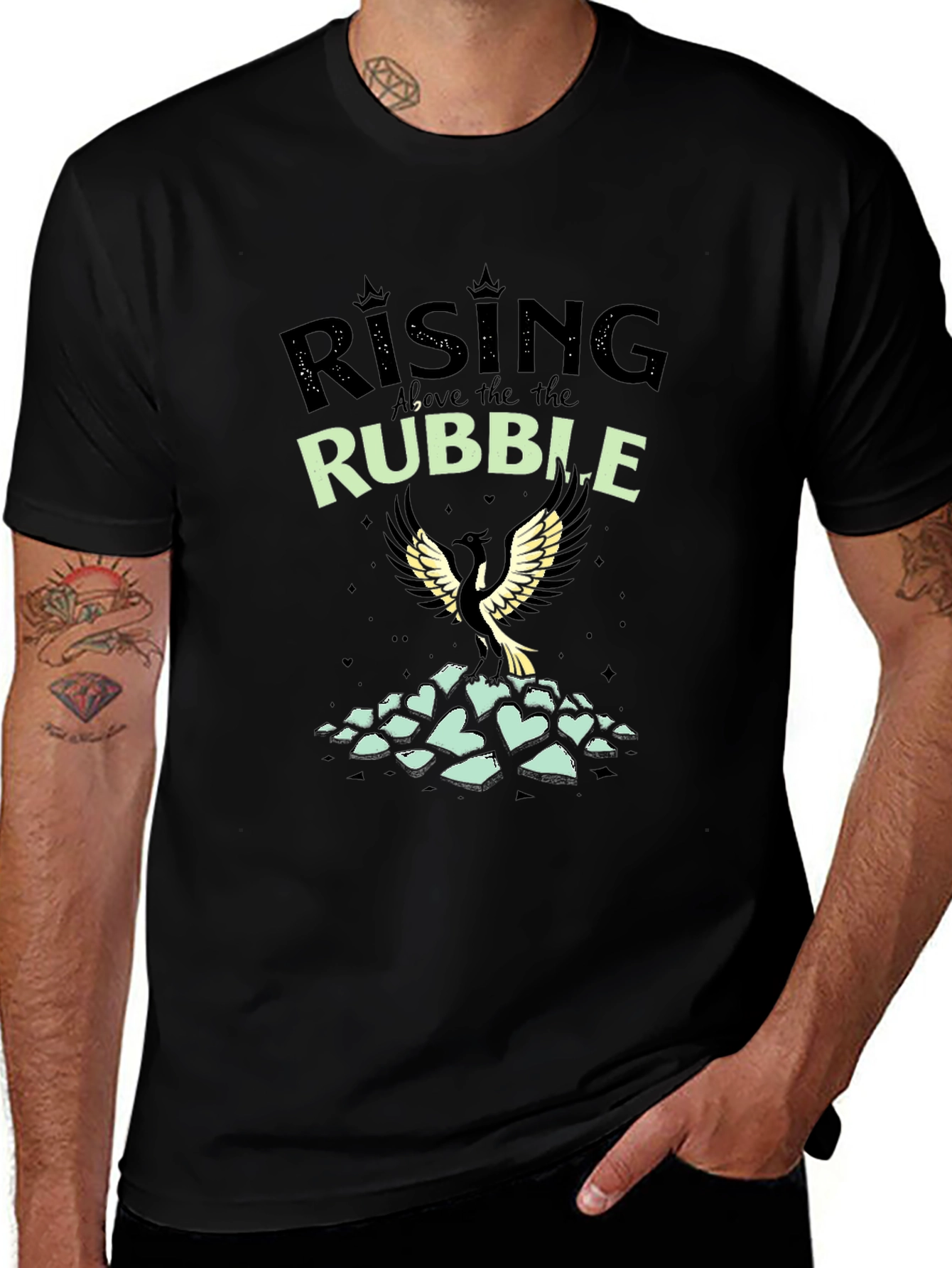 Rising Above the Rubble Graphic T-Shirt