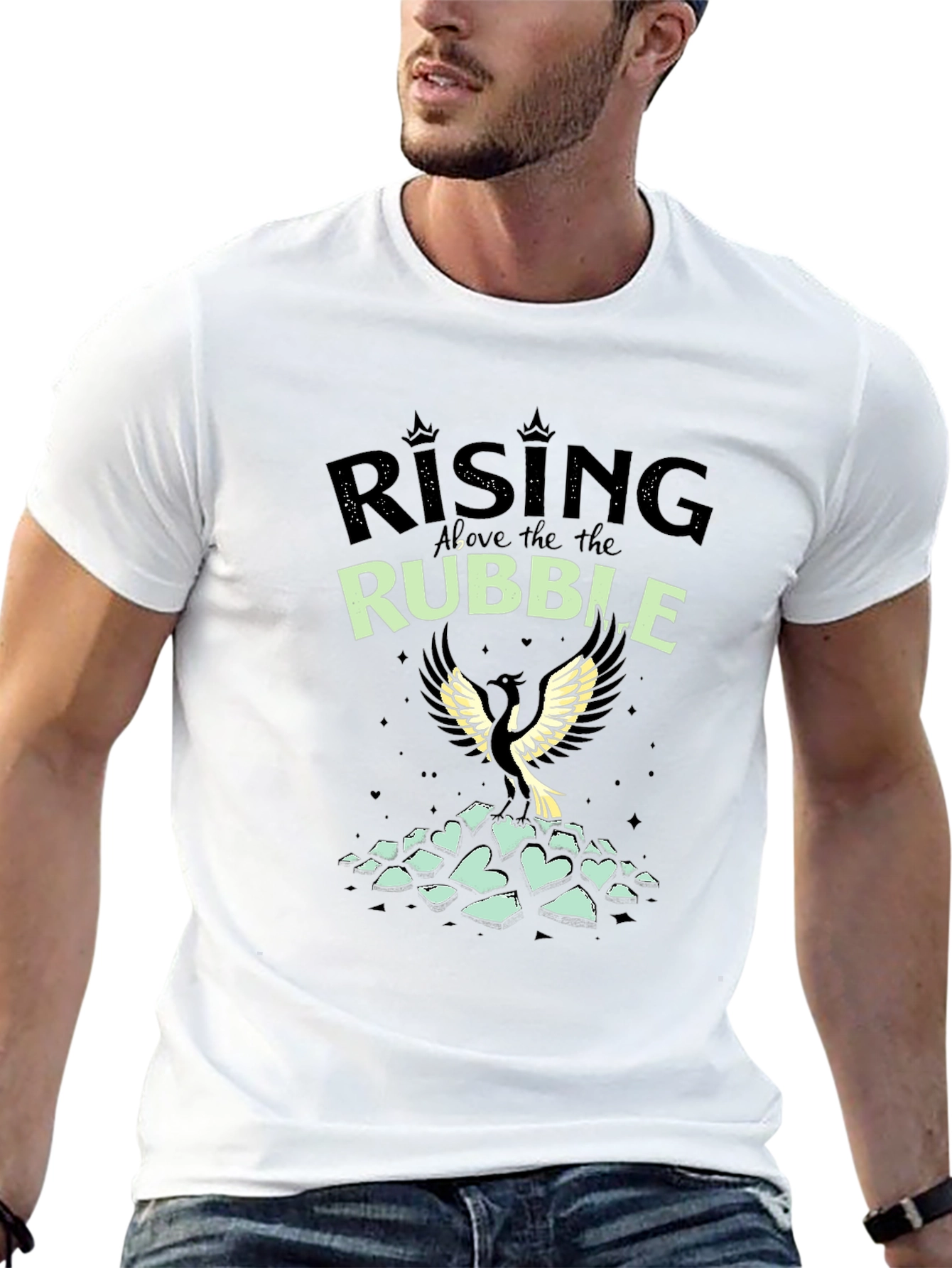 Rising Above the Rubble Graphic T-Shirt