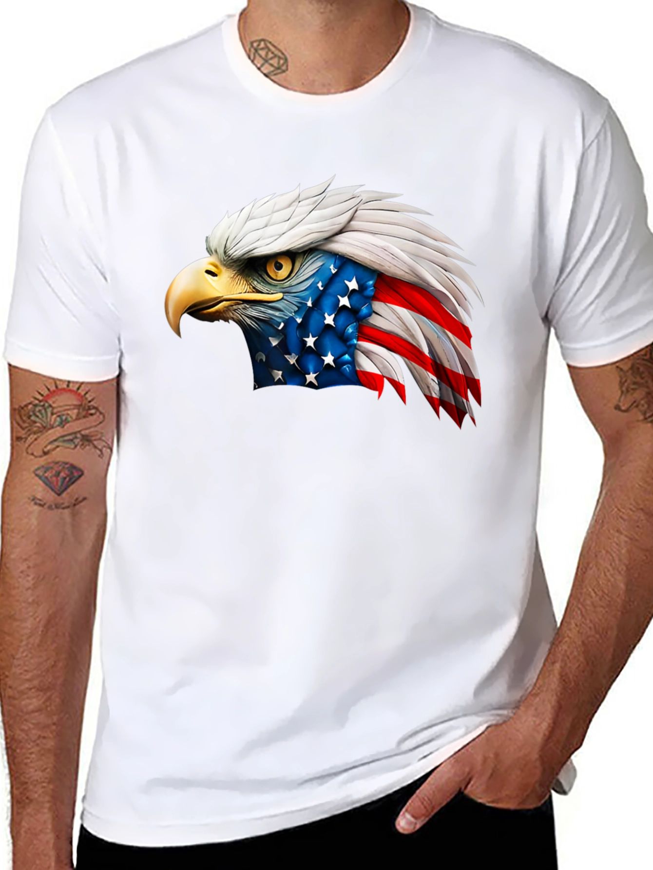 American Eagle Flag Graphic T-Shirt