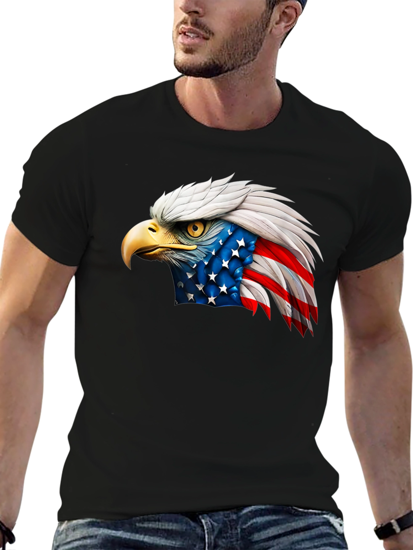American Eagle Flag Graphic T-Shirt