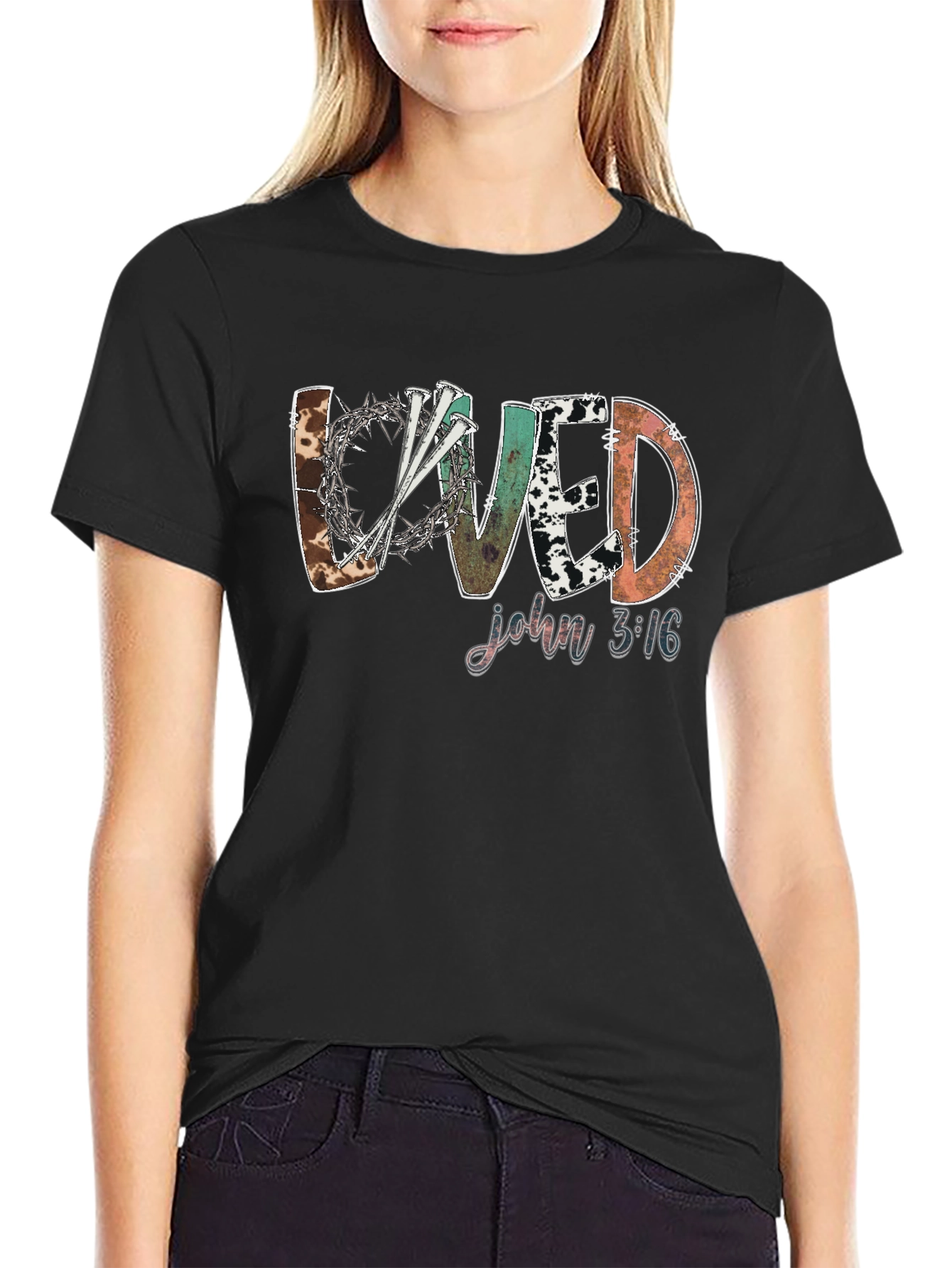 Loved John 3:16 Graphic Tee