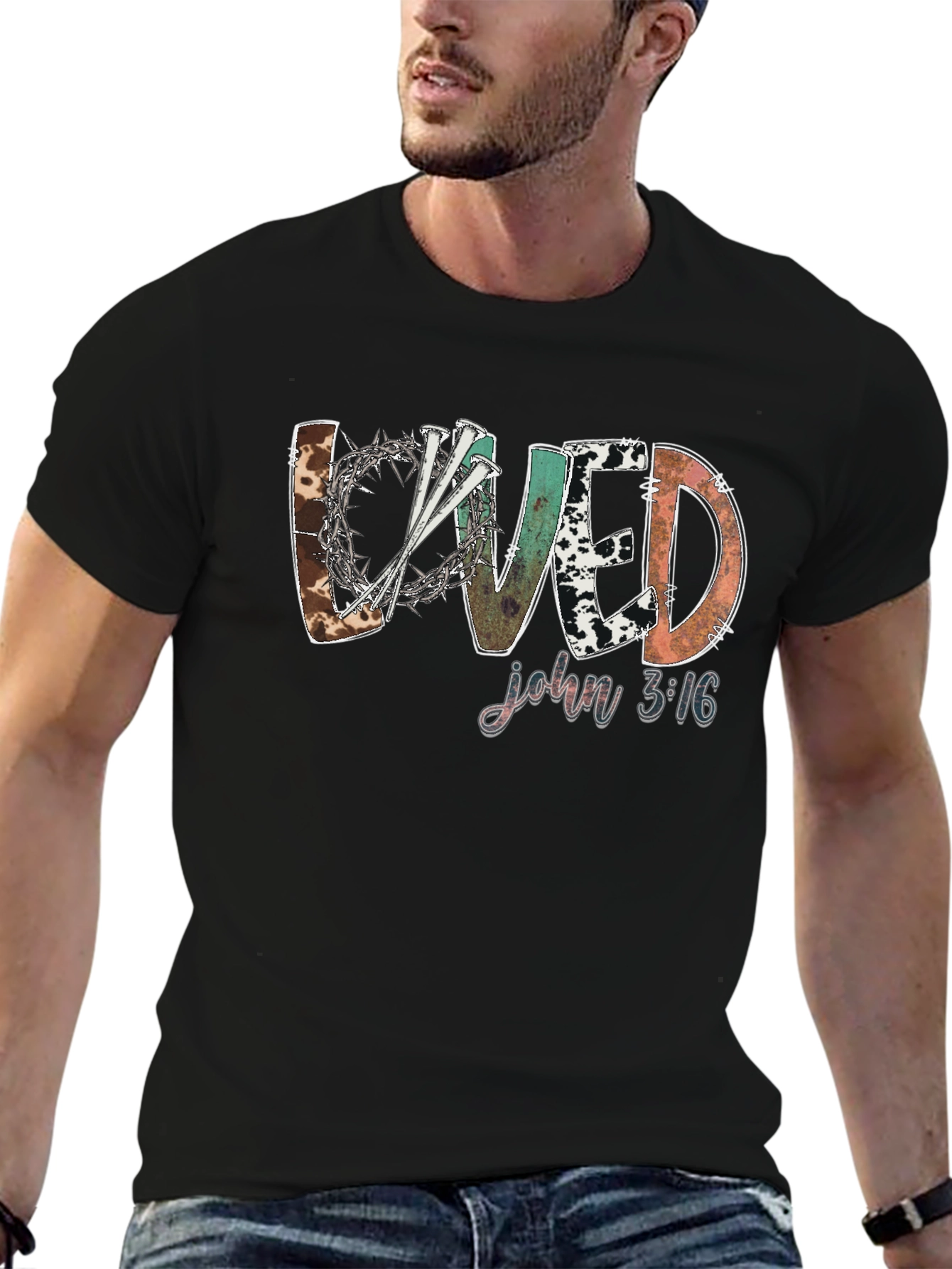 Loved John 3:16 Graphic Tee
