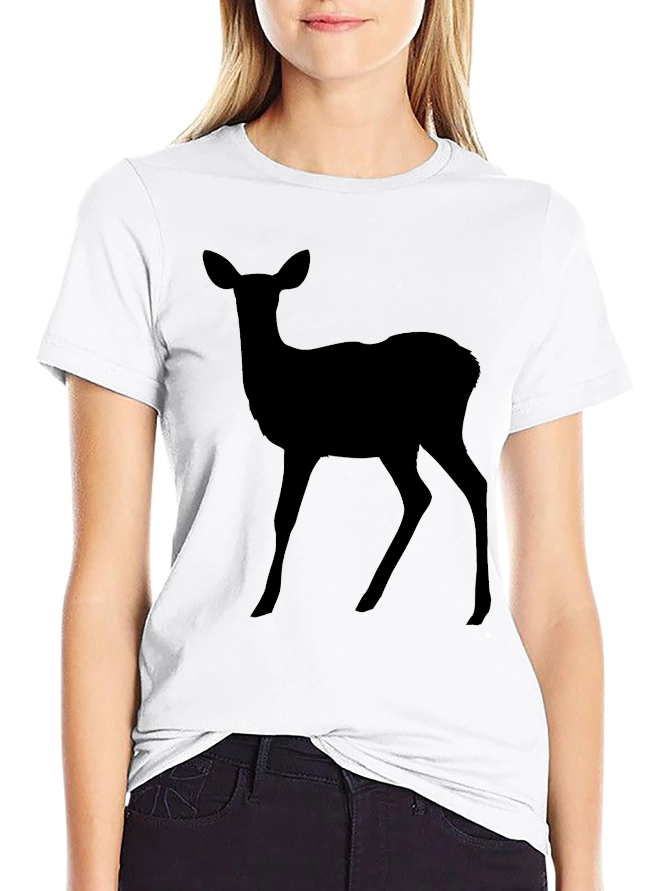 Deer Silhouette T-Shirt - Classic Style