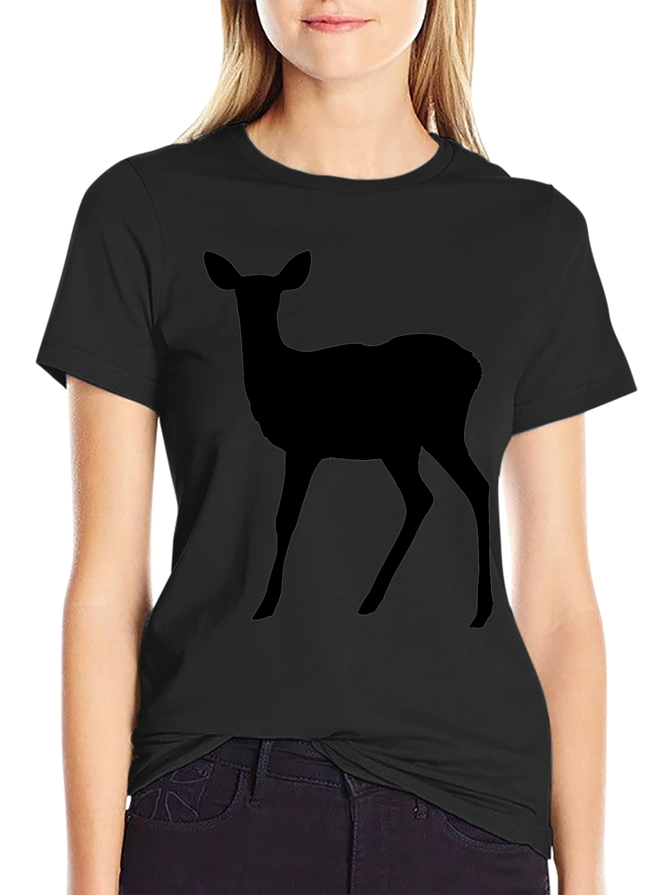 Deer Silhouette T-Shirt - Classic Style