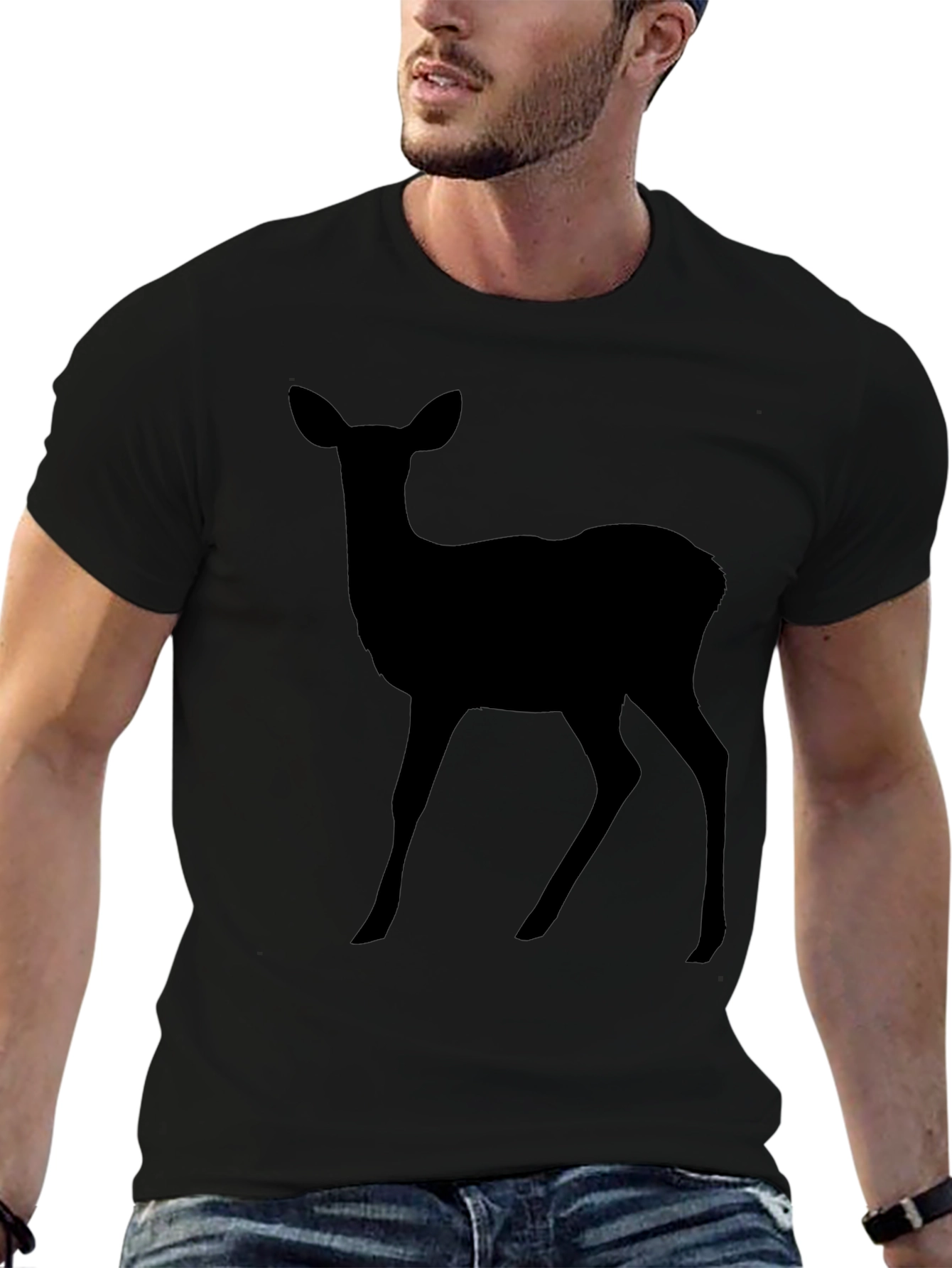 Deer Silhouette T-Shirt - Classic Style