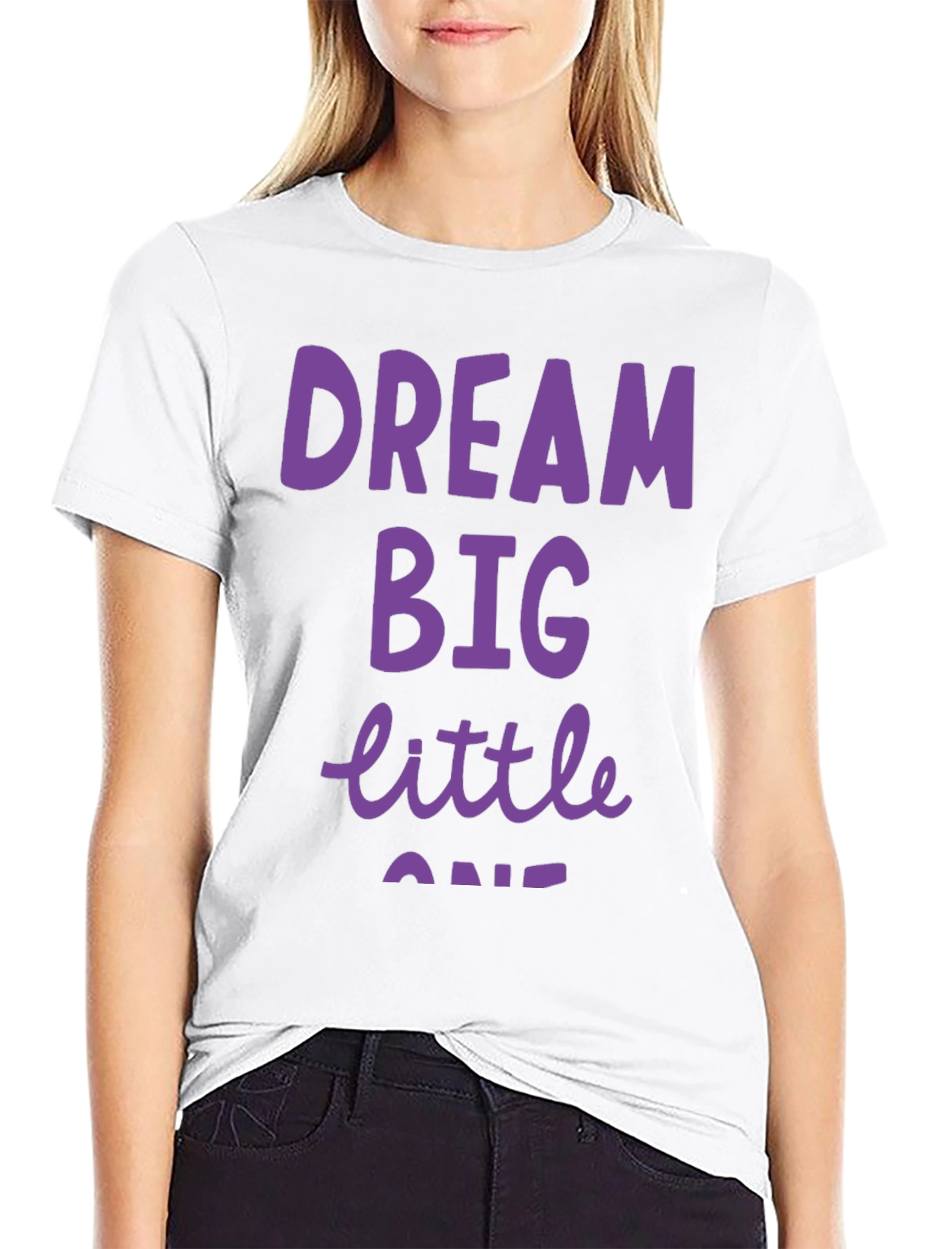 Dream Big Little One Black T-Shirt